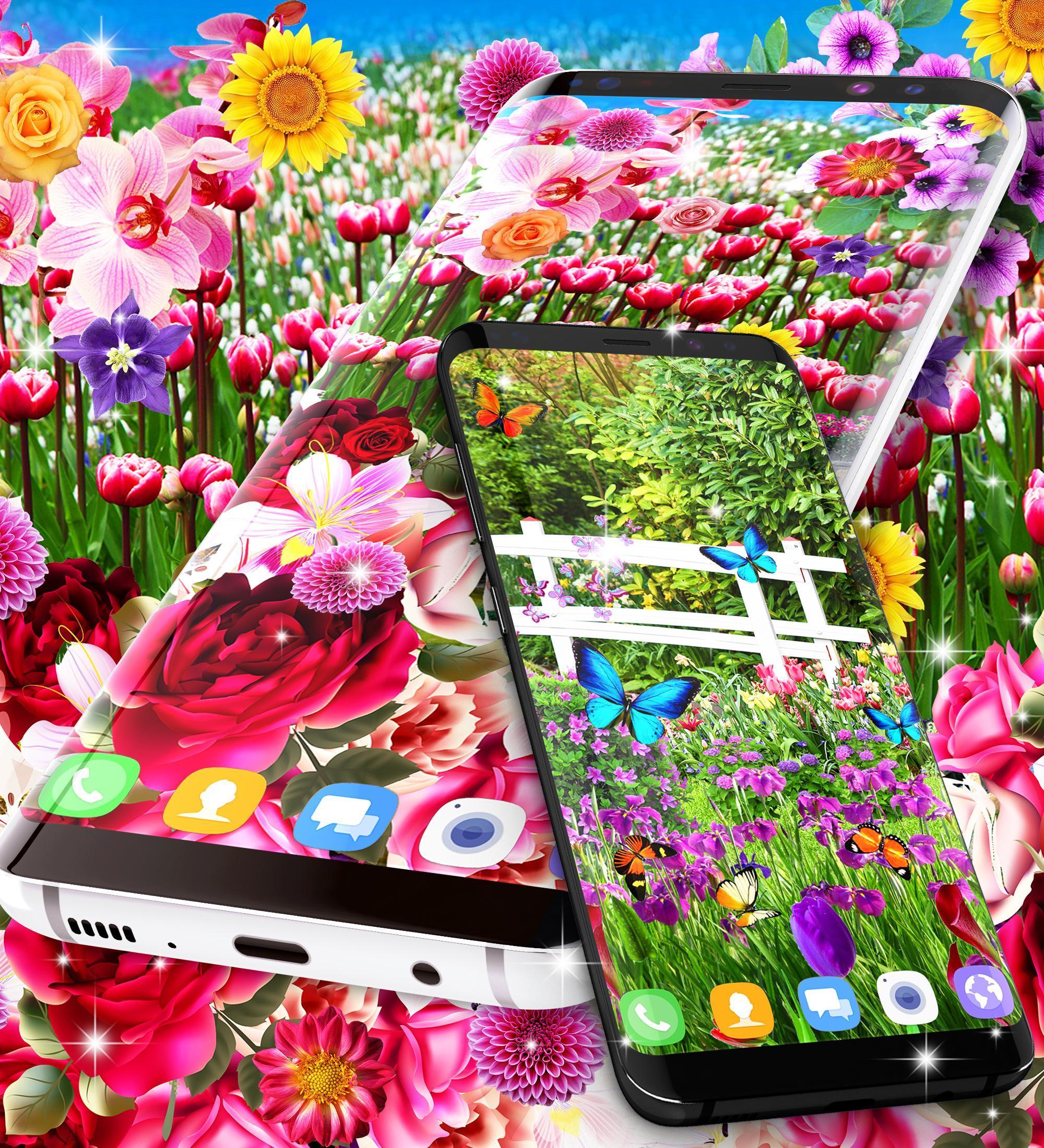2000x2200 Flower garden live wallpaper for Android