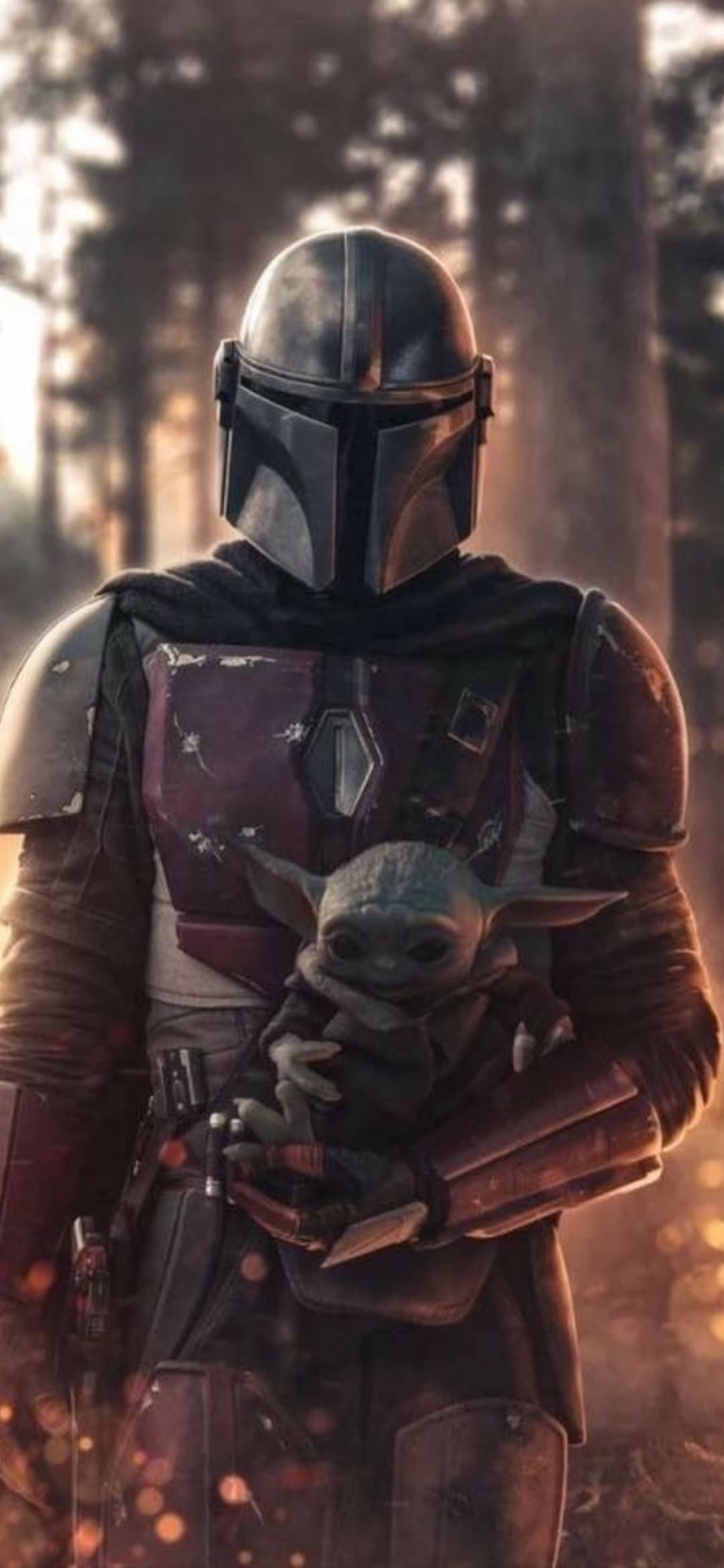 1080x2340 Baby Yoda and Mandalorian Wallpaper Best Baby Yoda and Mandalorian Wallpaper