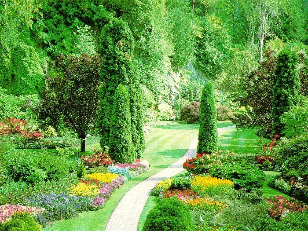 1024x768 Flower Gardens Garden Wallpaper Free Hd For Desktop