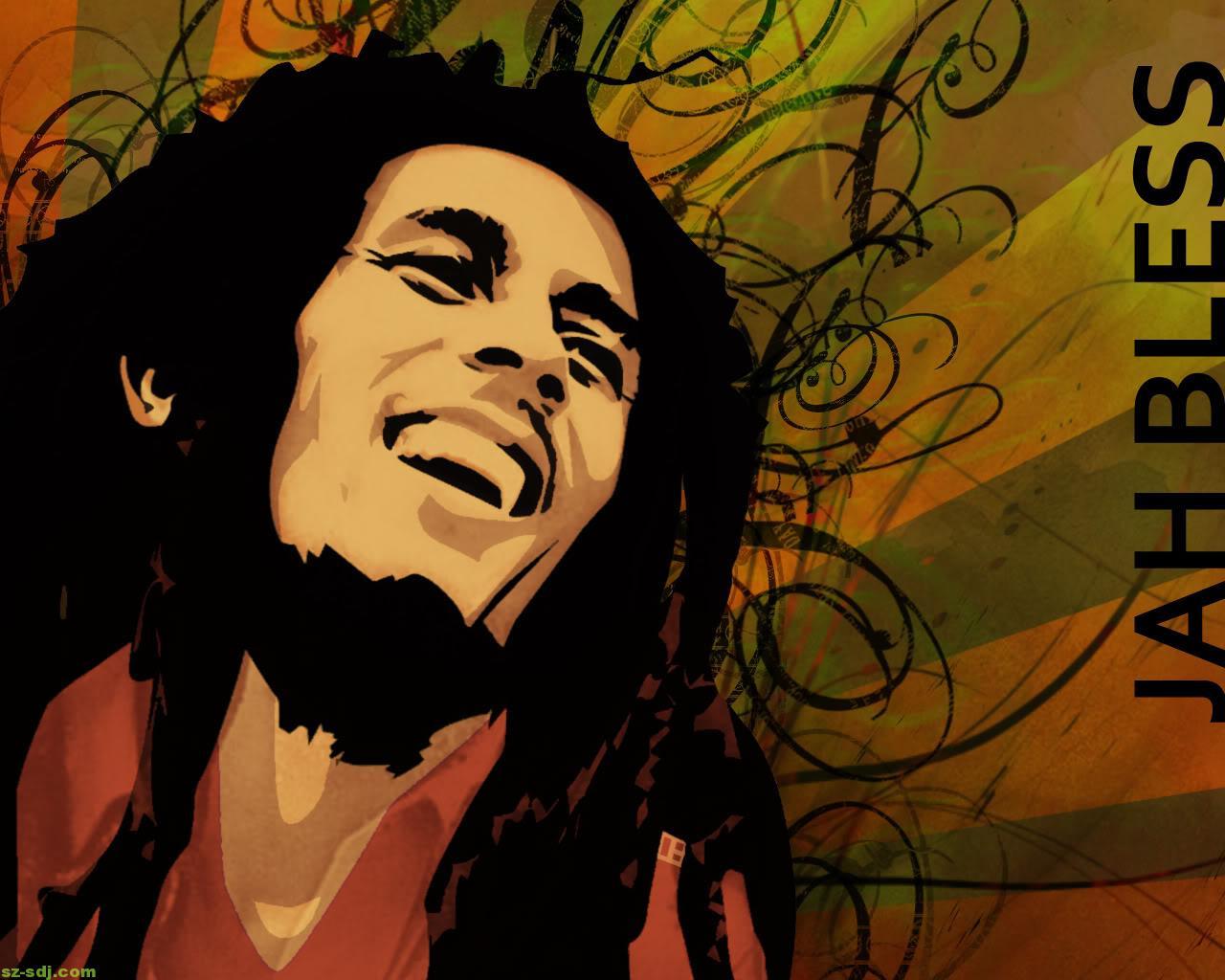 1280x1024 Free download bob marley wallpaper painting HD Desktop Wallpaper