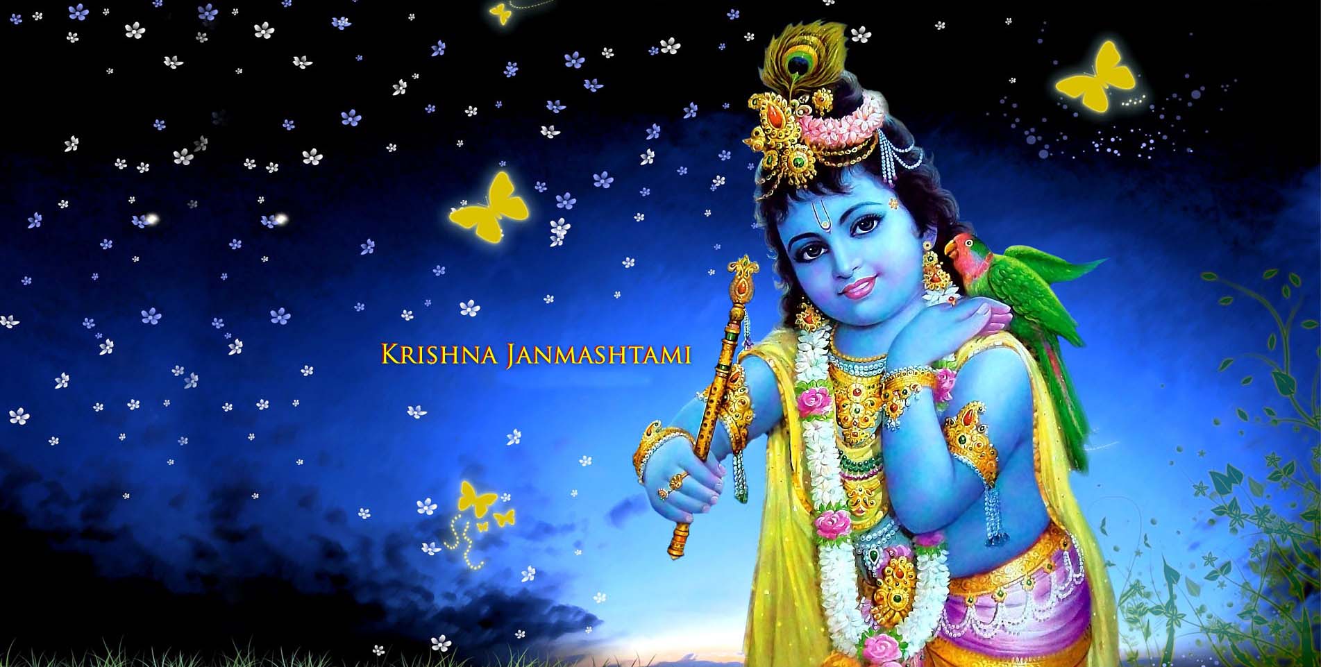 1903x961 Krishna Janmashtami photo, image & wallpaper download
