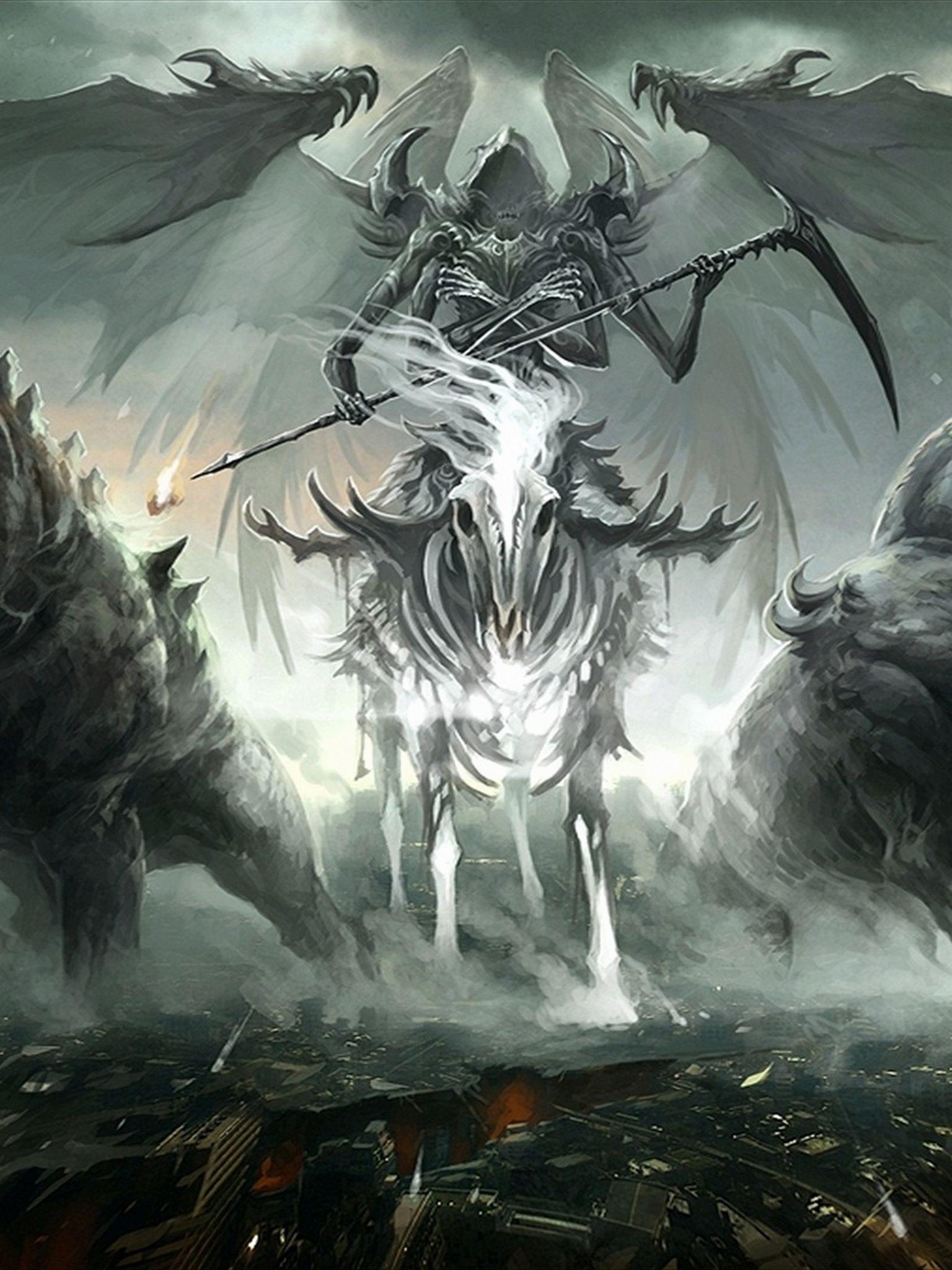 1536x2048 Free download Grim Reaper Computer Wallpaper Desktop Background