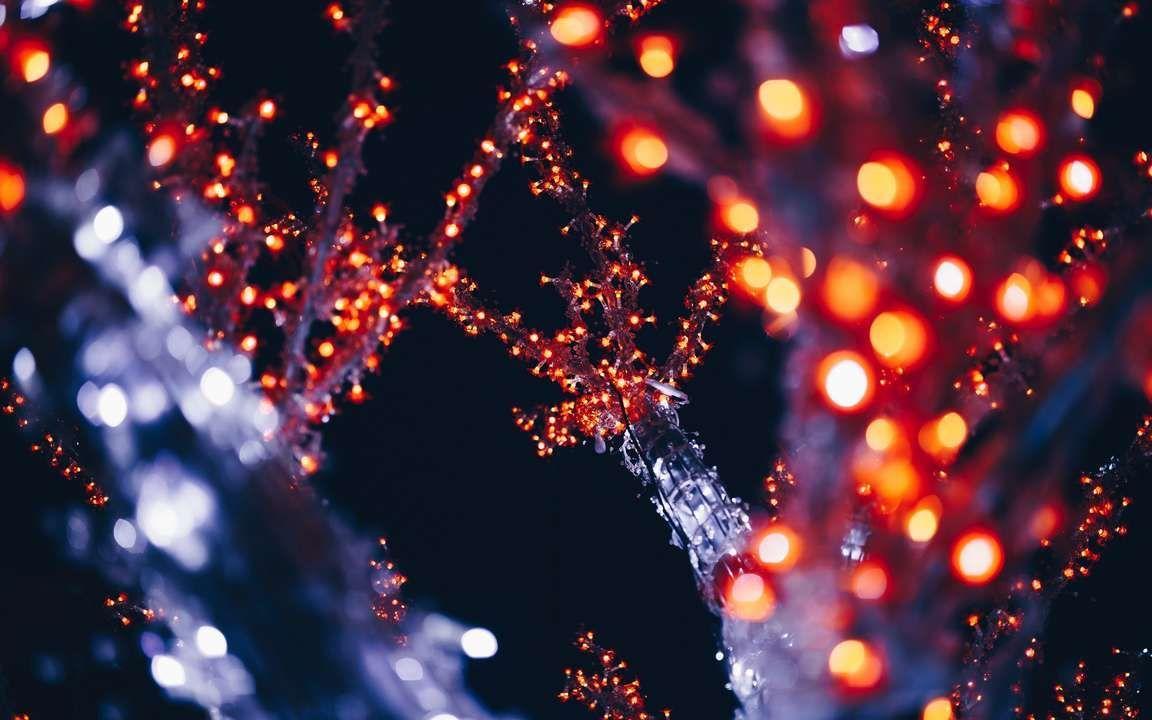1152x720 Download wallpaper 3840x2400 garlands, illumination, lighting