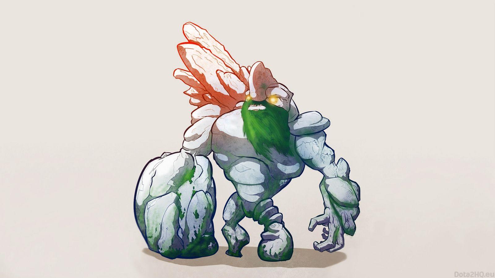 1600x900 Download wallpaper 1600x900 tiny, stone giant, dota art