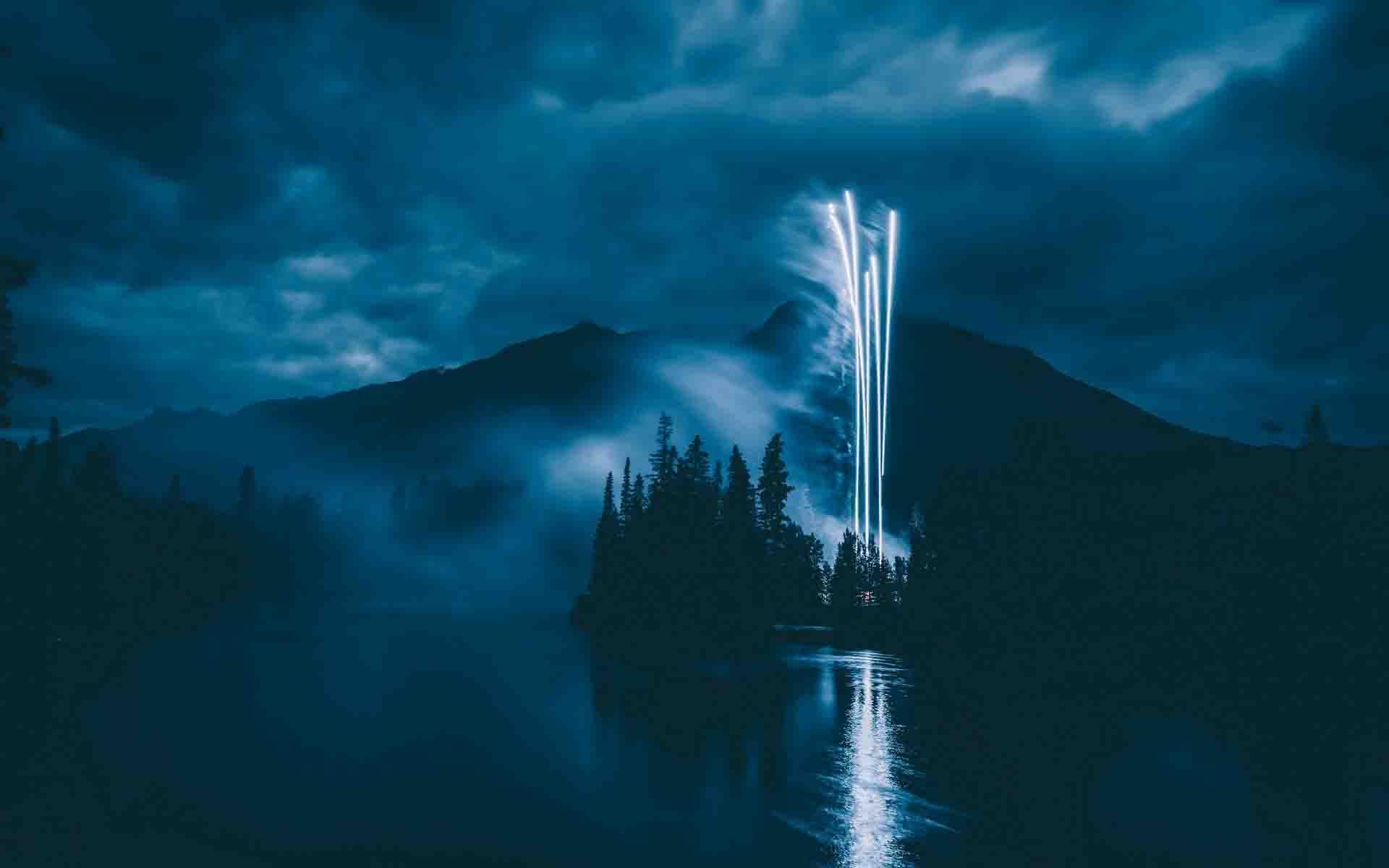 1920x1200 Blue Fireworks Photography Wallpaper Wallpaper Stores