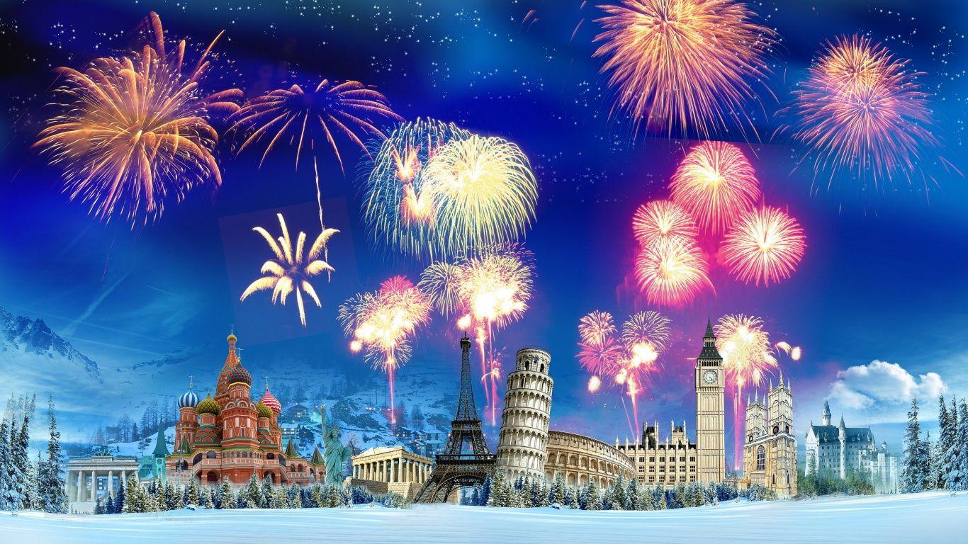 1366x768 Firework Wallpaper Picture Free Download > SubWallpaper