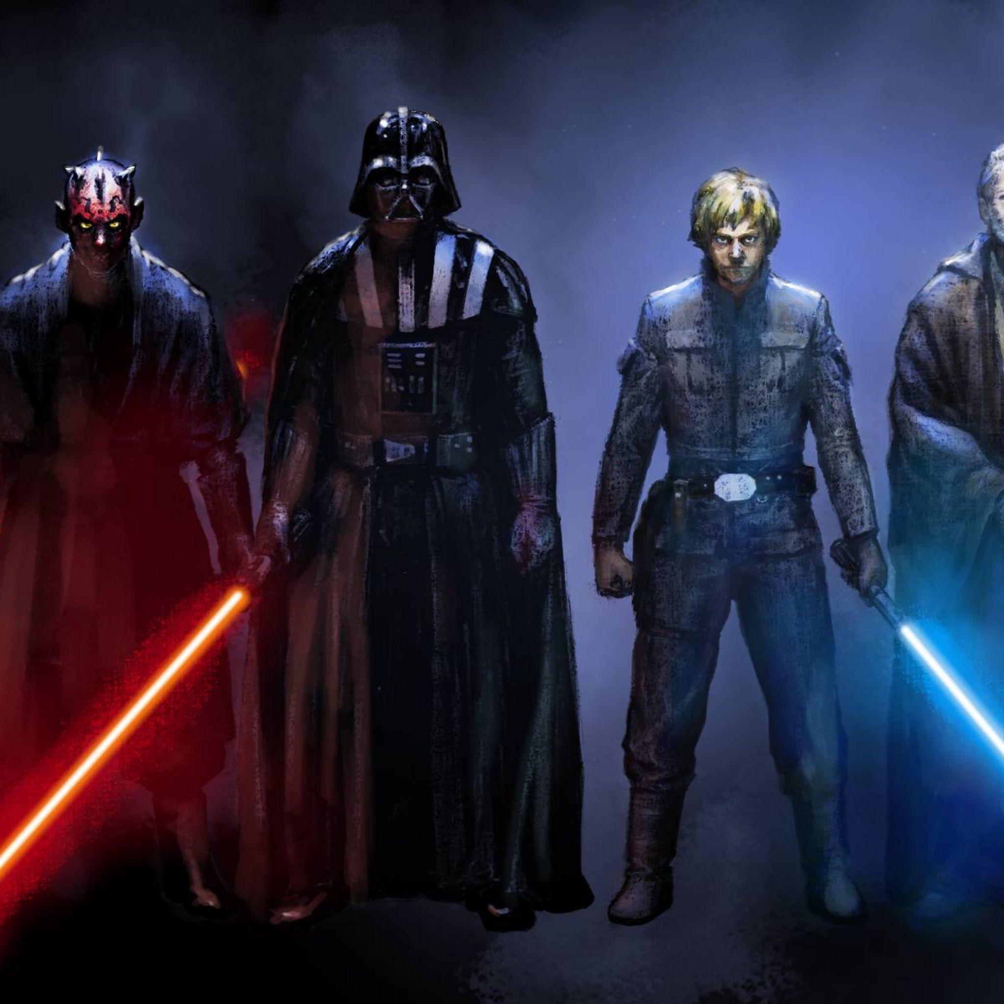 2048x2048 Star Wars Dual Monitor Wallpaper
