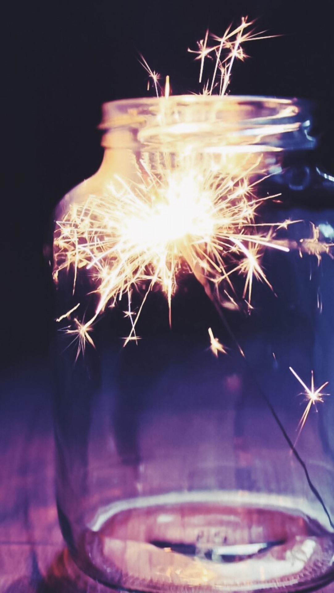 1082x1920 Sparkler Aesthetic Wallpaper