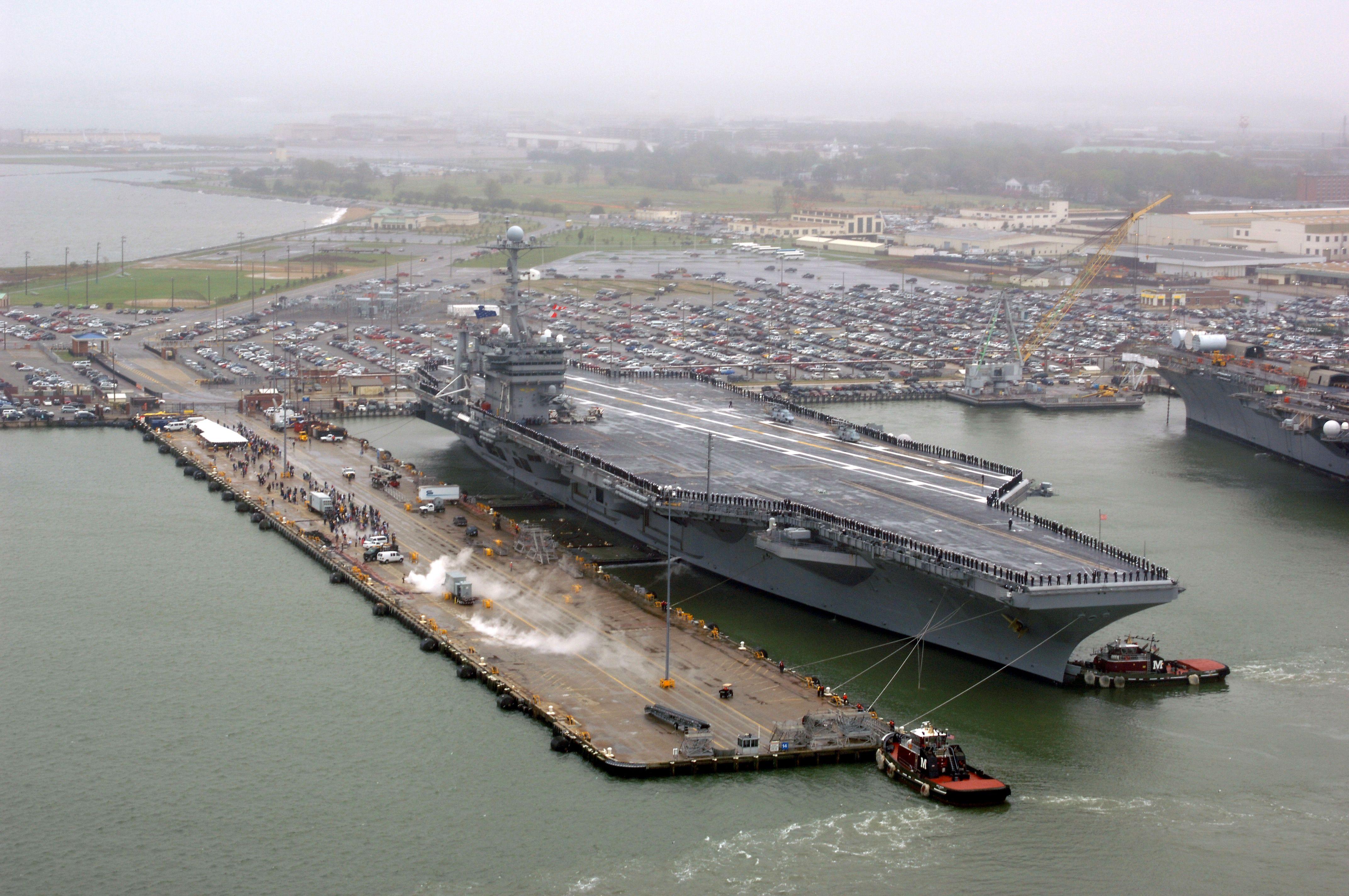 4288x2848 Aircraft Carrier In Norfolk Wallpaperx2848