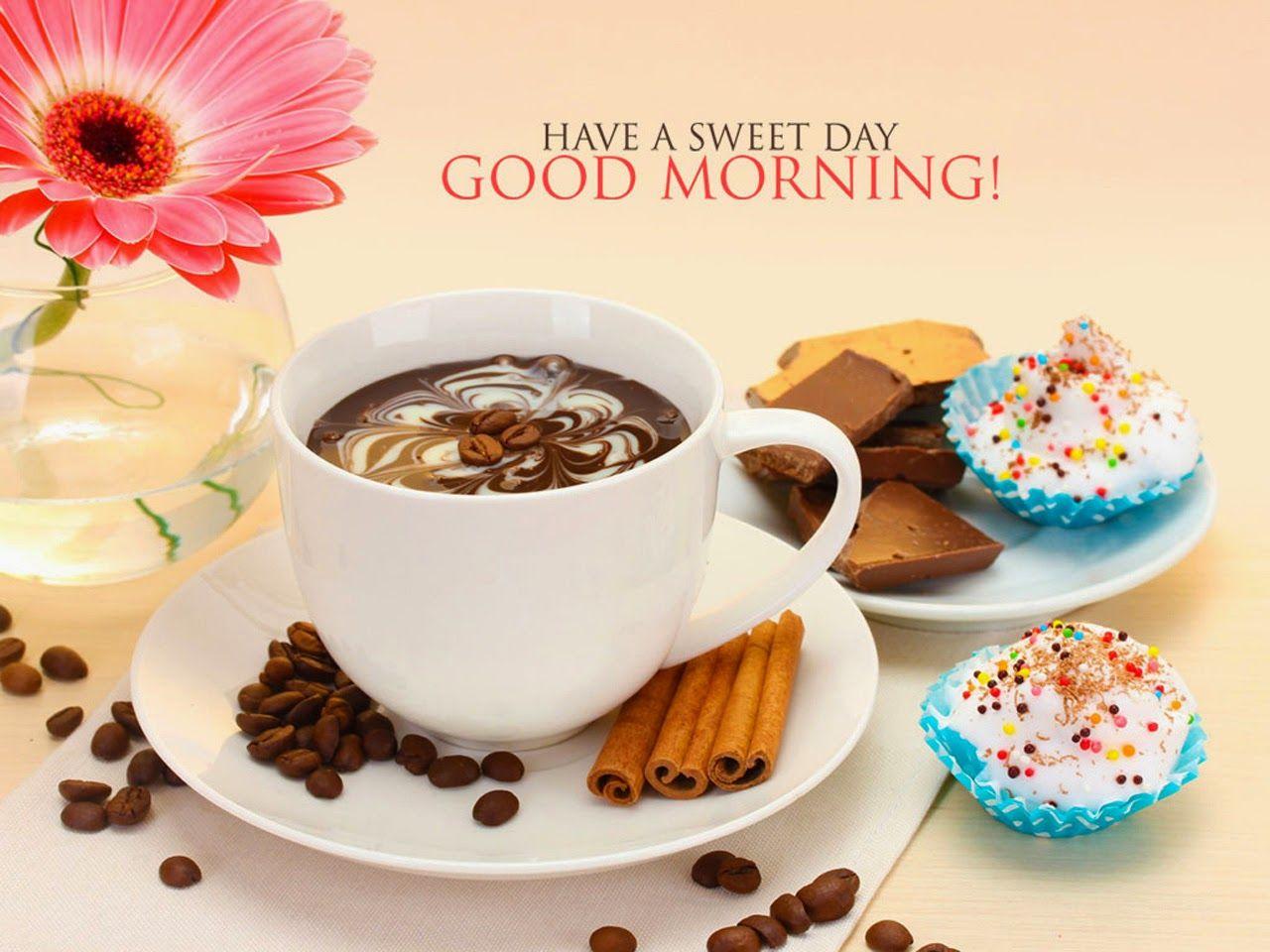 1280x960 Good Morning SMS And Messages With Coffee Flower Wallpaper