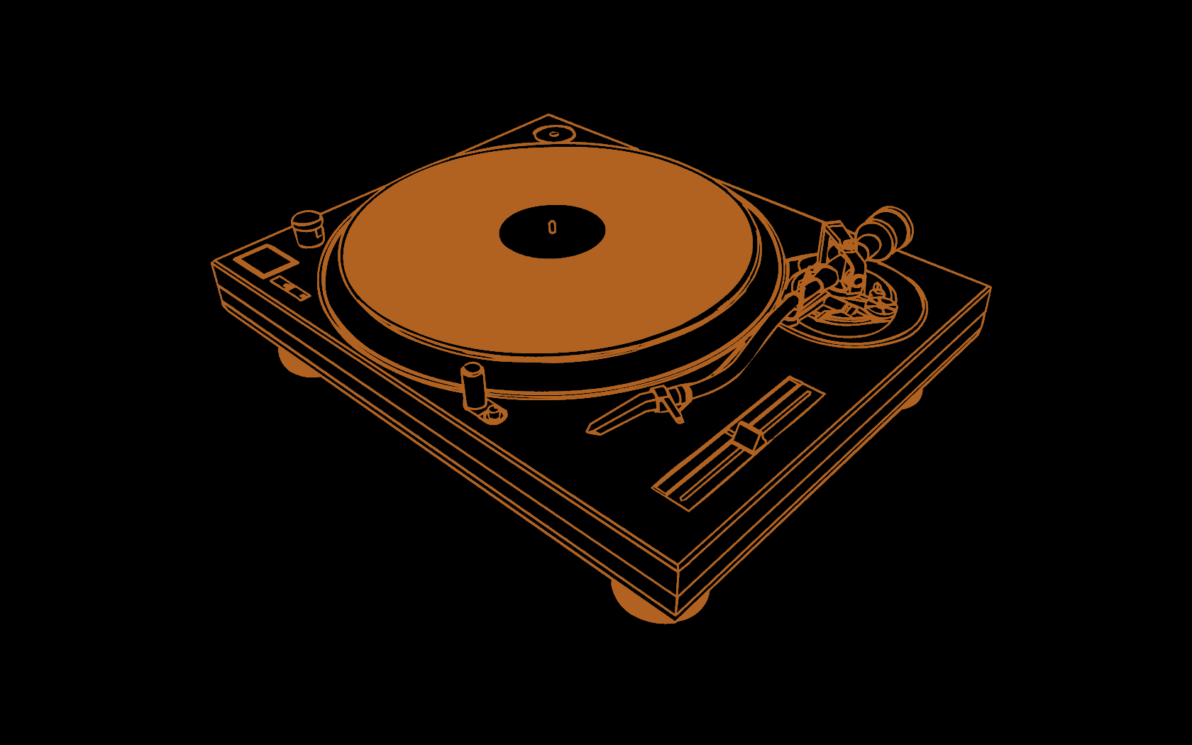 1680x1050 Dj Turntable Wallpaper