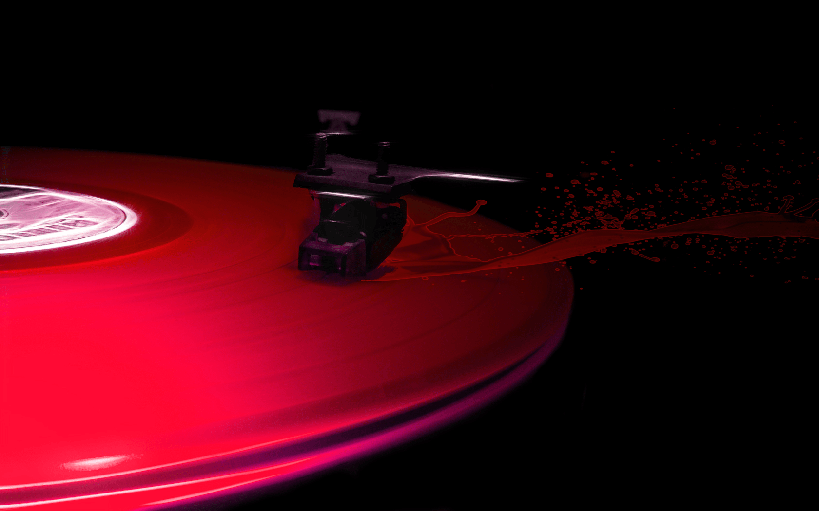 1680x1050 Free download Red Turntable Wallpaper Dj turntable [1680x1050]