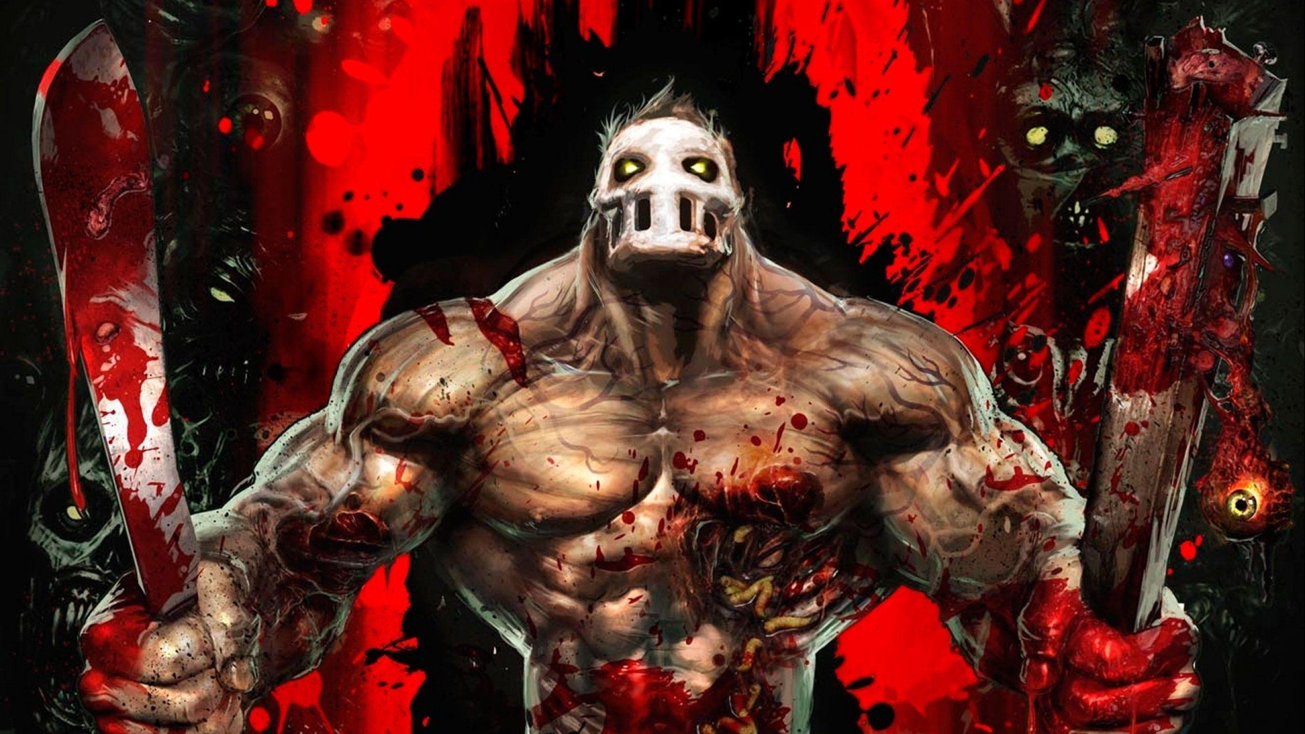 2560x1440 splatterhouse, Horror, Slasher, Fighting, Fantasy, Arcade, Dark