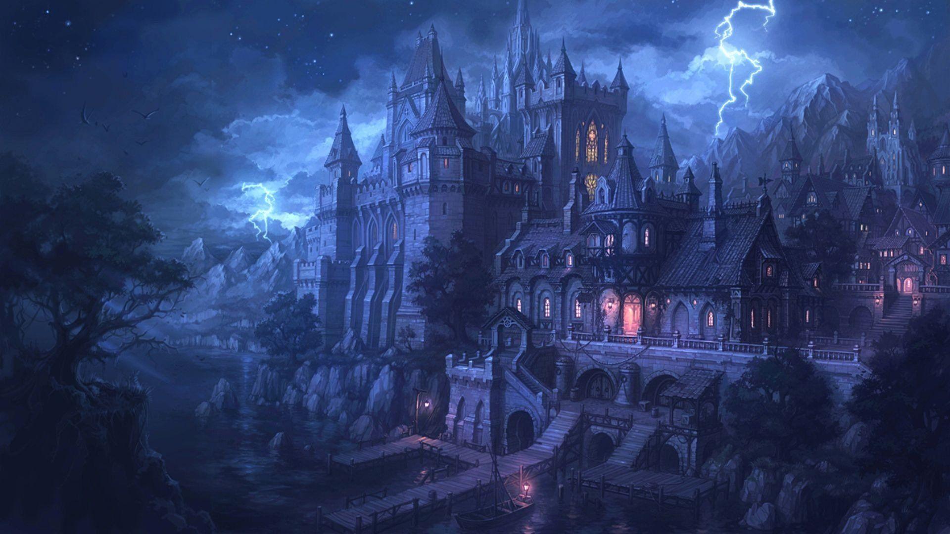 1920x1080 Fantasy Castle Wallpaper and Background Image
