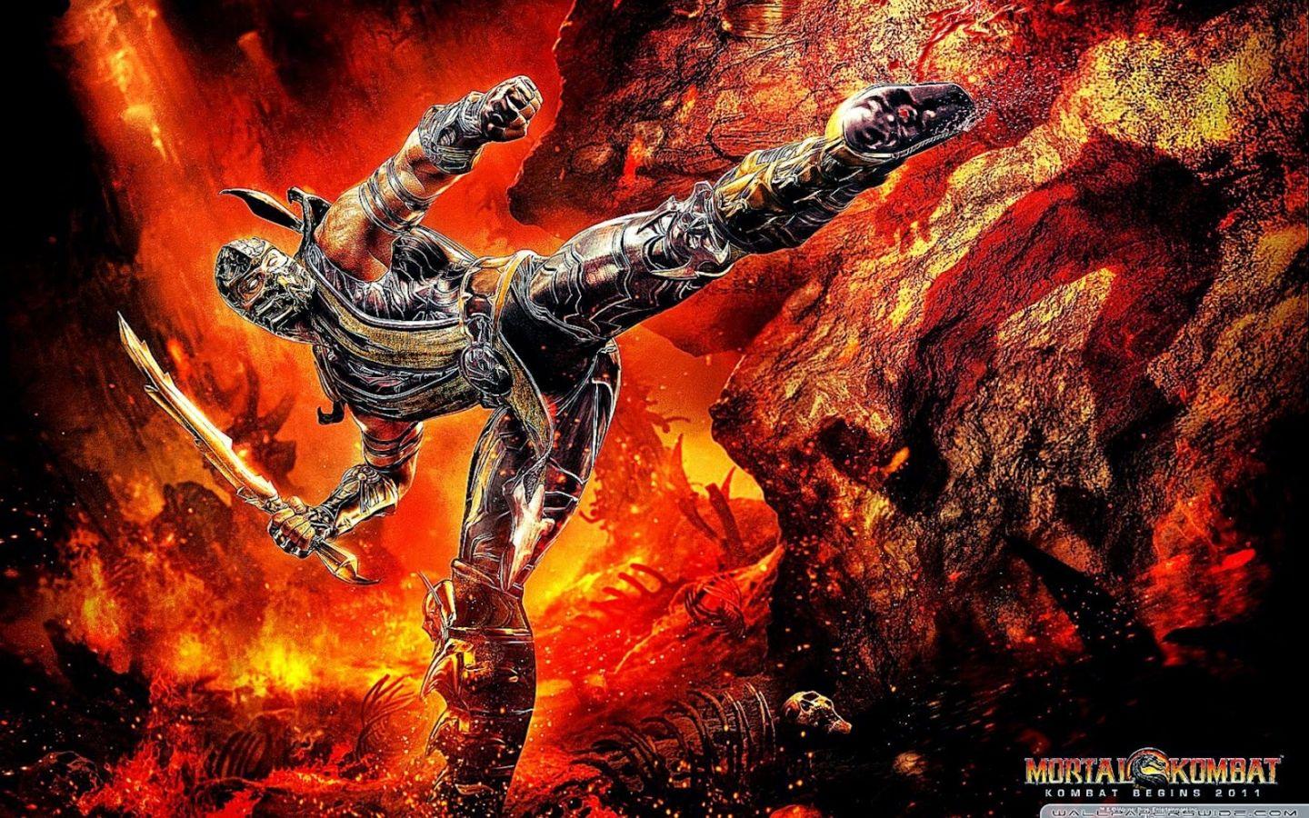 1440x900 Free download Mortal Kombat Scorpion Wallpaper Cool HD Wallpaper