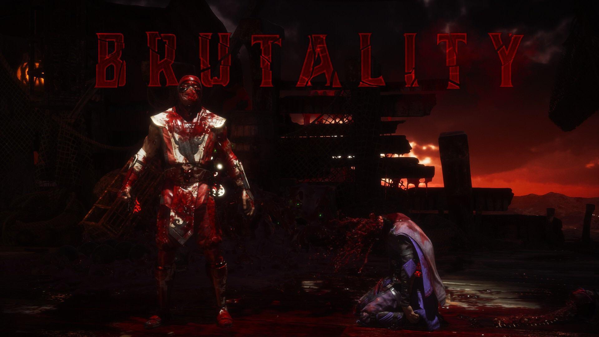 1920x1080 The white & red Scorpion skin looks insane with blood on it
