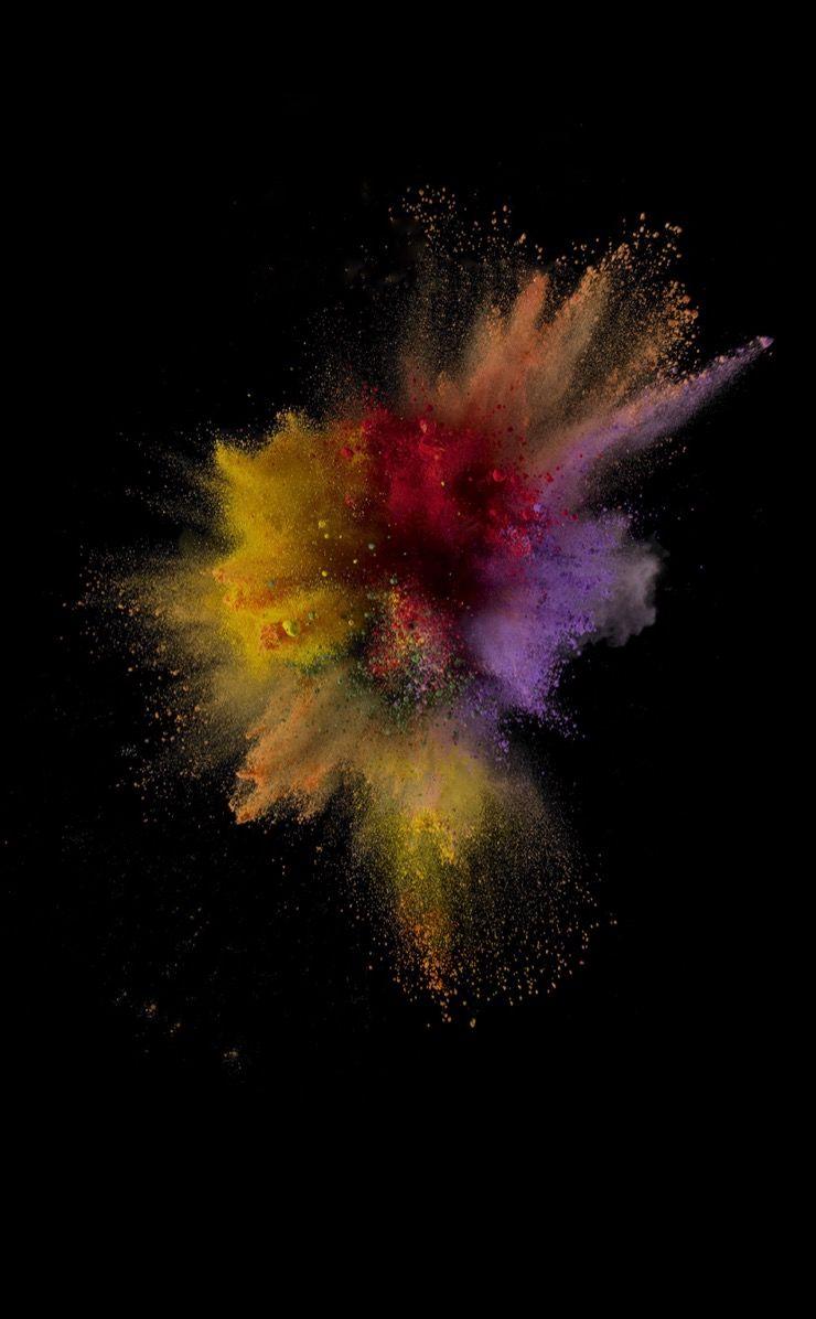 740x1196 Bursting yellow black colorful cool iOS9. wallpaper.sc iPhone4s