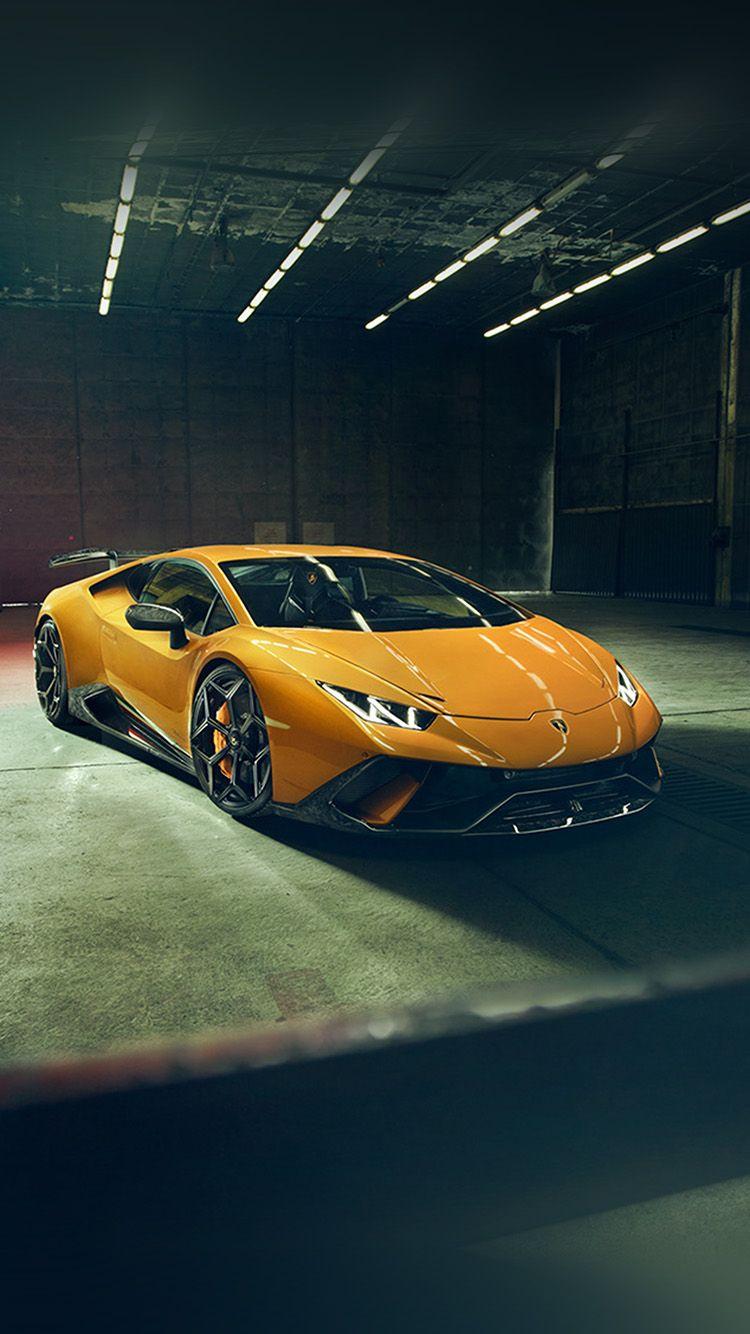 750x1334 Lamborghini Yellow Car Garage Art Wallpaper