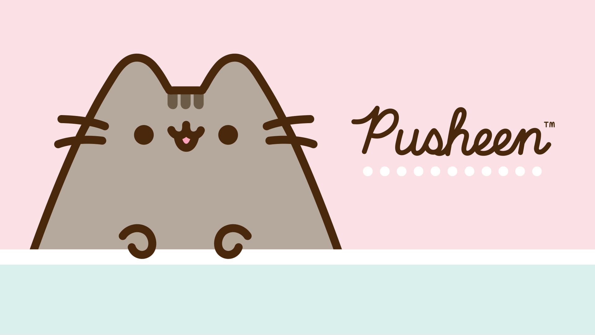 1920x1080 Pusheen. 70 pieces, print for free