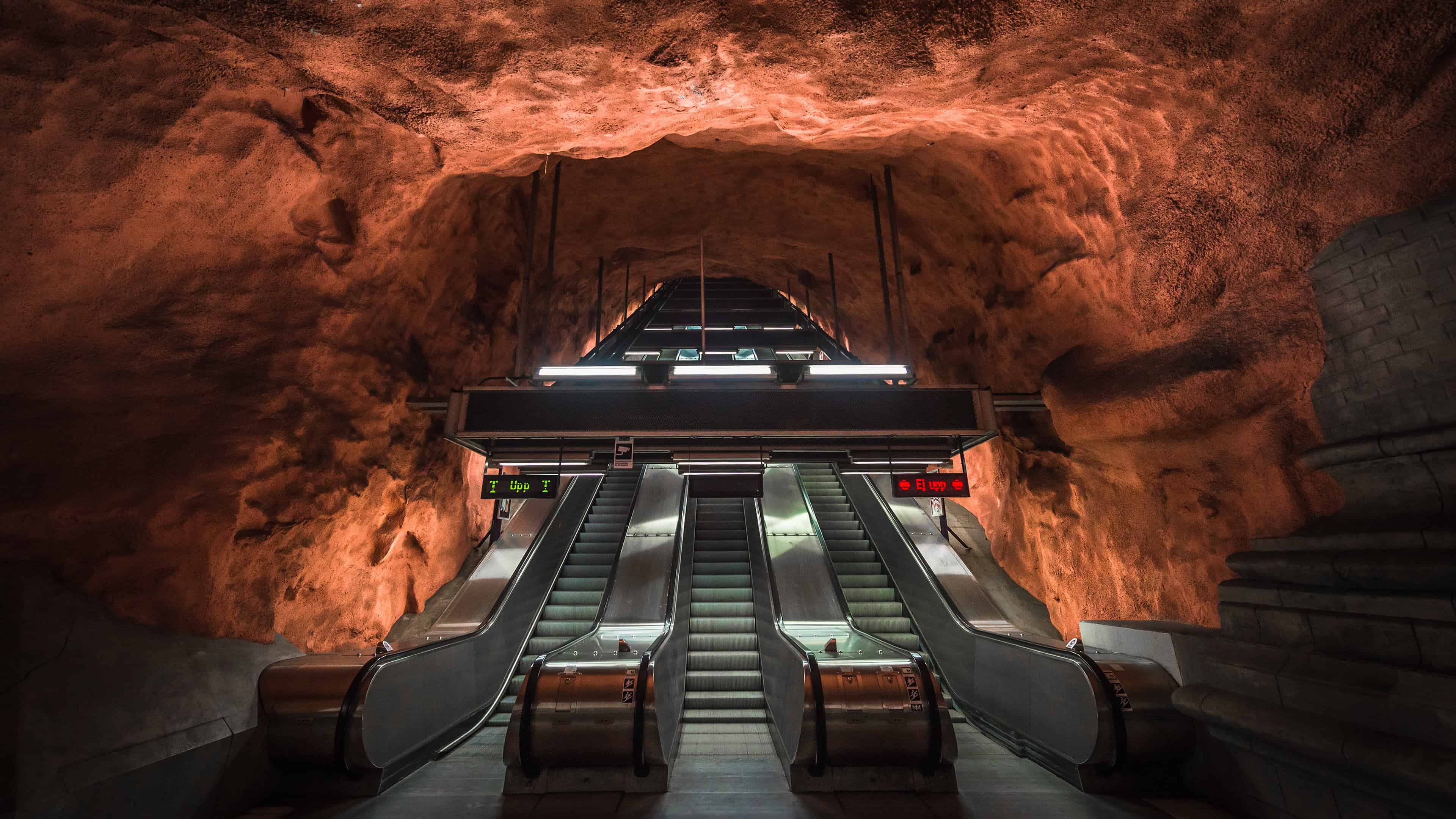 3840x2160 Radhuset Metro Station Stockholm Sweden UHD 4K Wallpaper