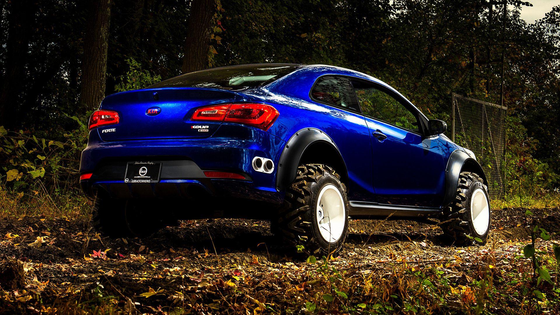 1920x1080 Kia Forte Koup Mud Bogger by Lux Motorwerks HD Wallpaper