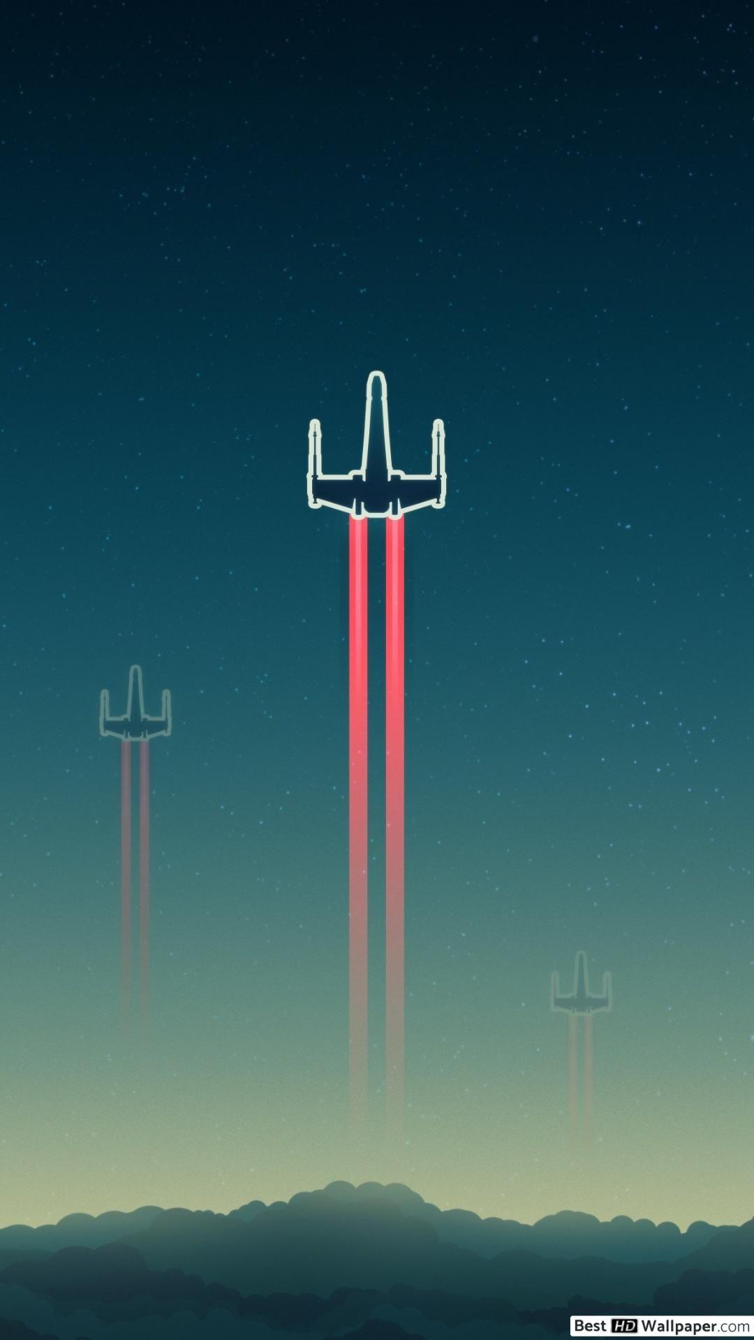 1080x1920 X wing starfighter star wars digital art HD wallpaper download