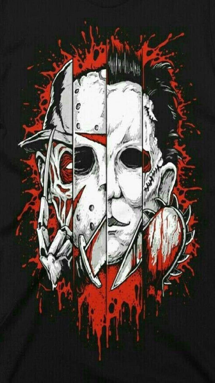 700x1244 Freddy Krueger Jason Voorhees Michael Myers Leatherface