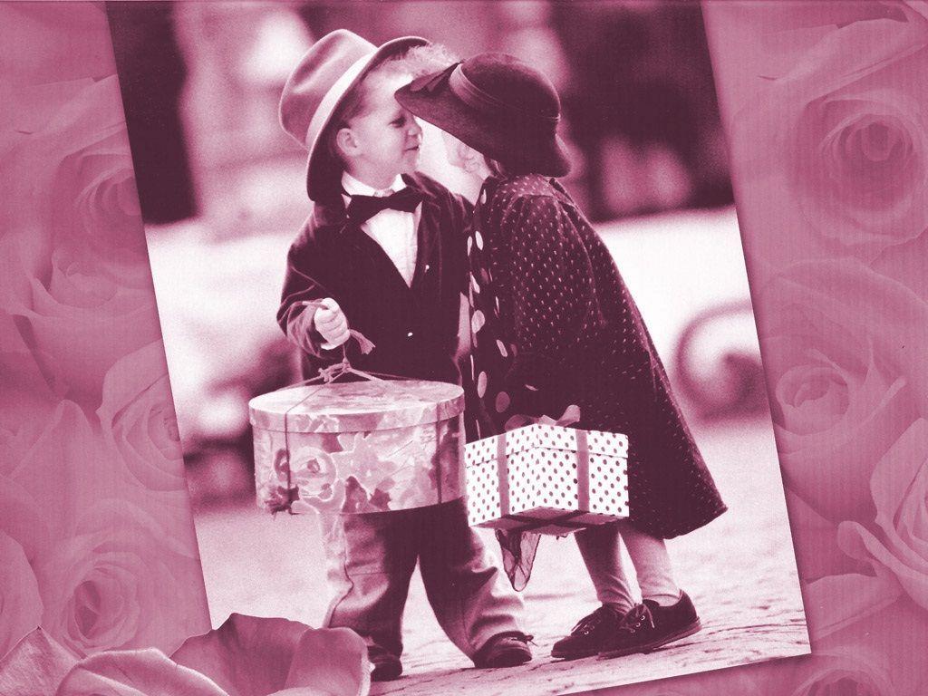 1024x768 Cute Kiss Day Kids Wallpaper. Happy kiss day, Kiss day, Cute kiss