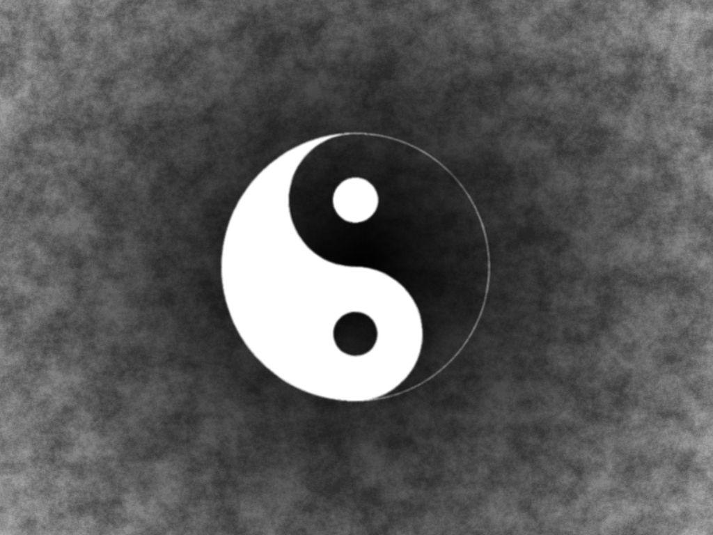 1024x768 Yin Yang wallpaper. Yin Yang