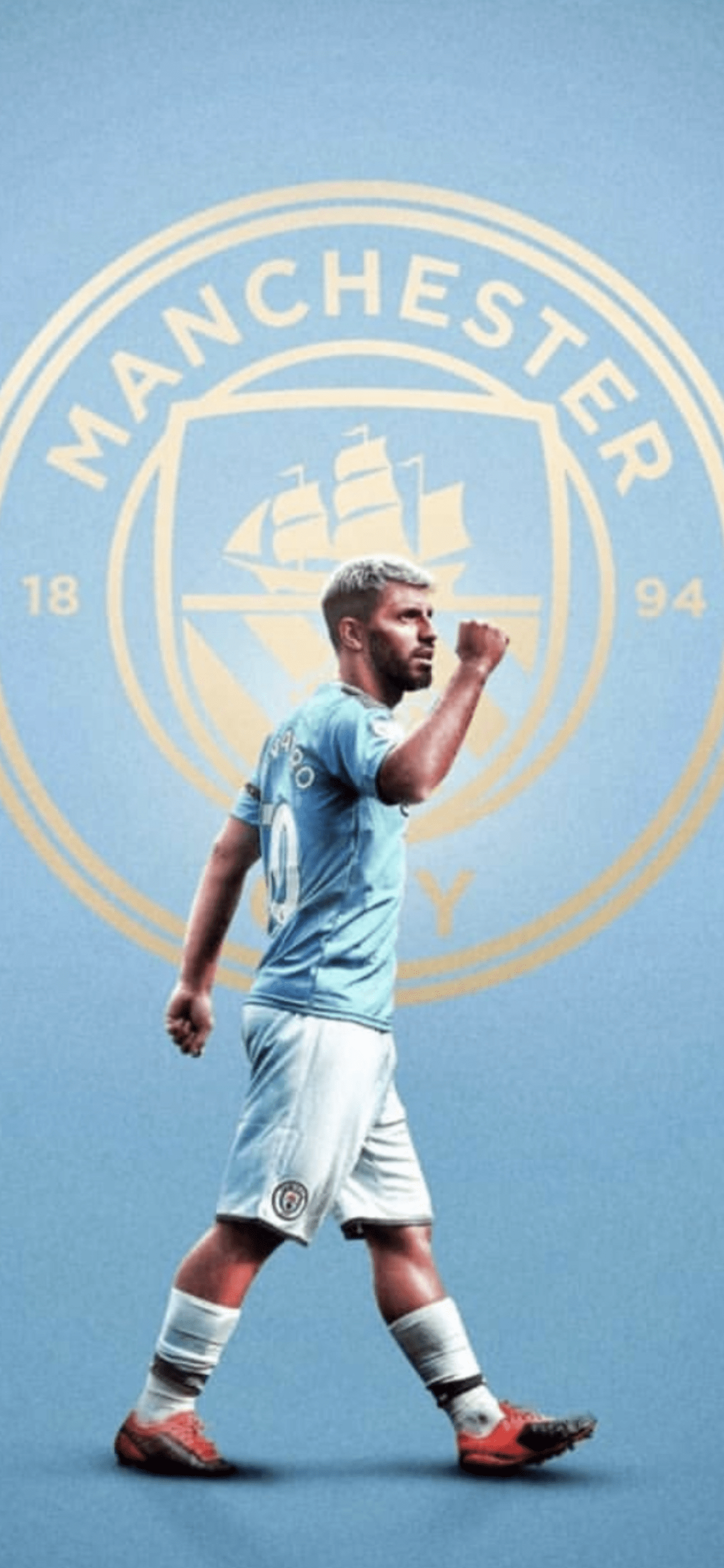 1242x2688 Sergio AGUERO wallpaper. Manchester city, Adidas soccer shoes