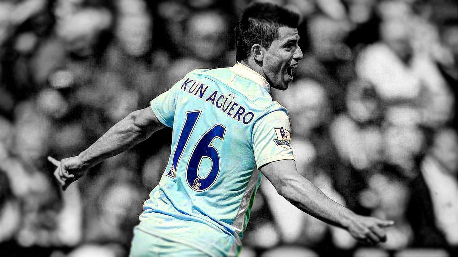 1920x1080 Soccer HDR photography Manchester City Kun Aguero wallpaper