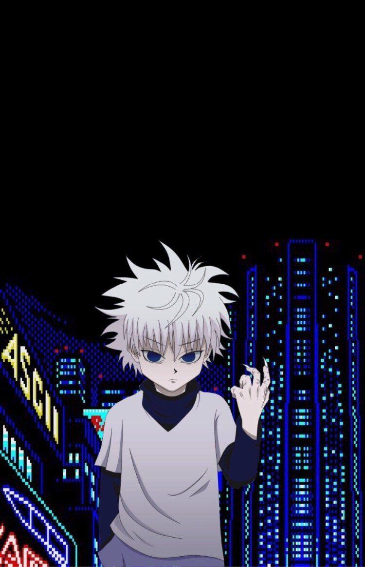 Download Purple Killua Iphone Wallpaper  Wallpaperscom