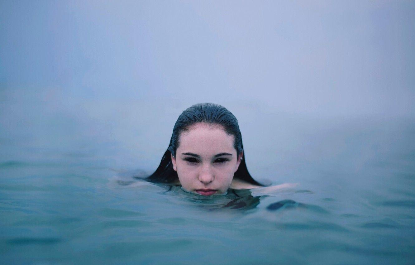 1332x850 Wallpaper look, girl, mermaid, in the water, Siren image for desktop, section ситуации