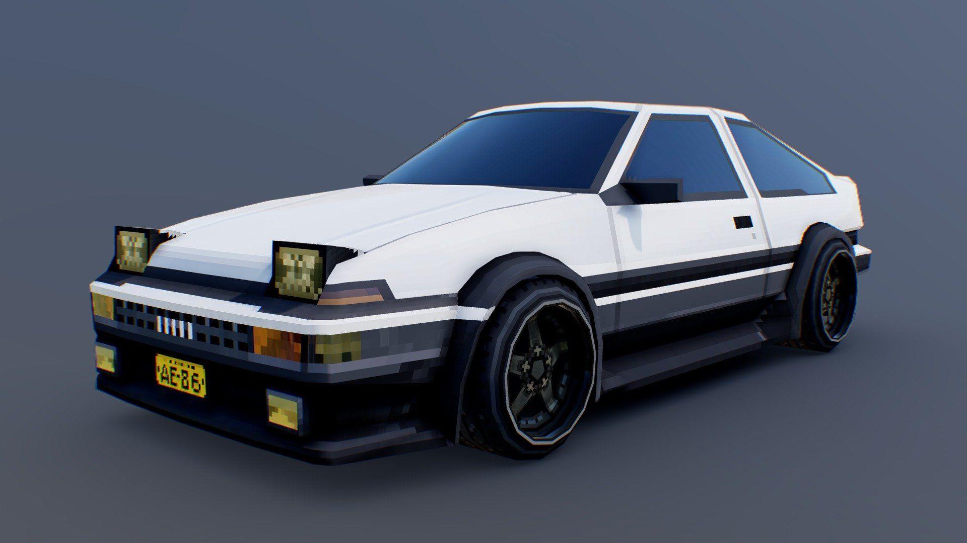 1920x1080 Toyota AE86 Free 3D model