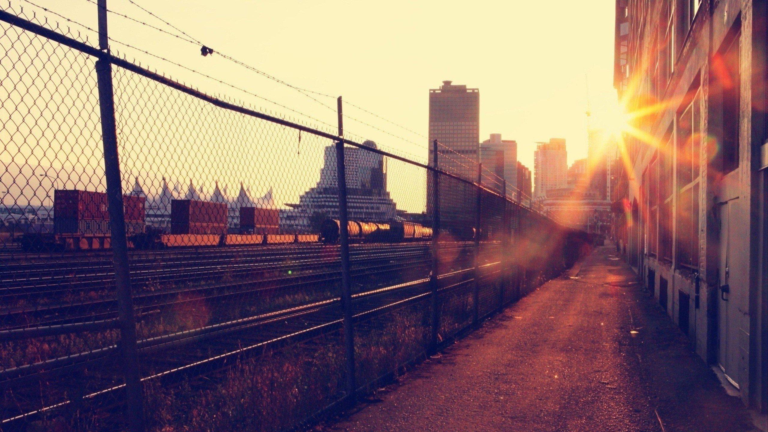 2560x1440 Vintage Sunset Effect Photo Wallpaper HD / Desktop and Mobile