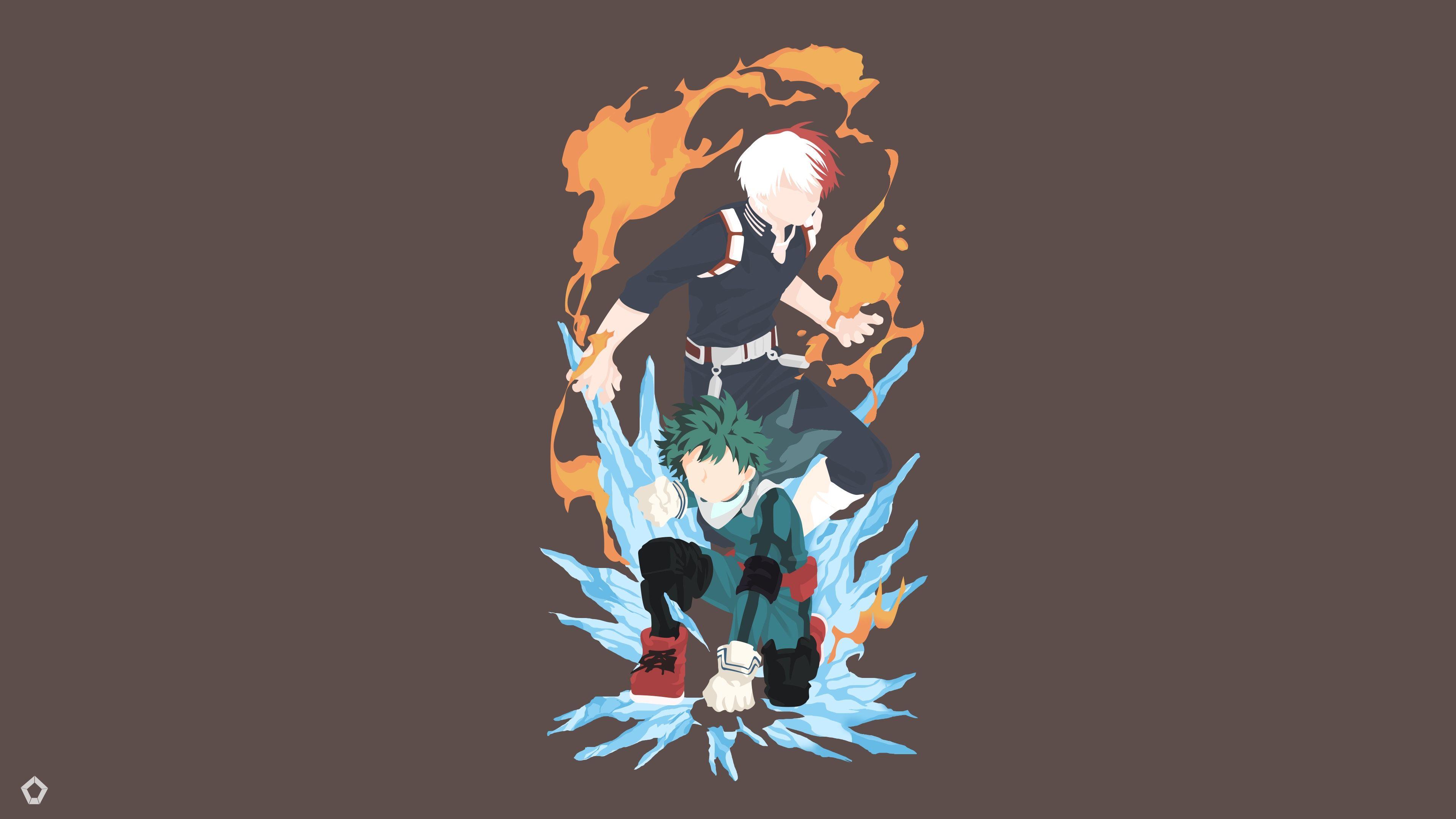 3840x2160 Boku No Hero Academia Minimalist Wallpaper