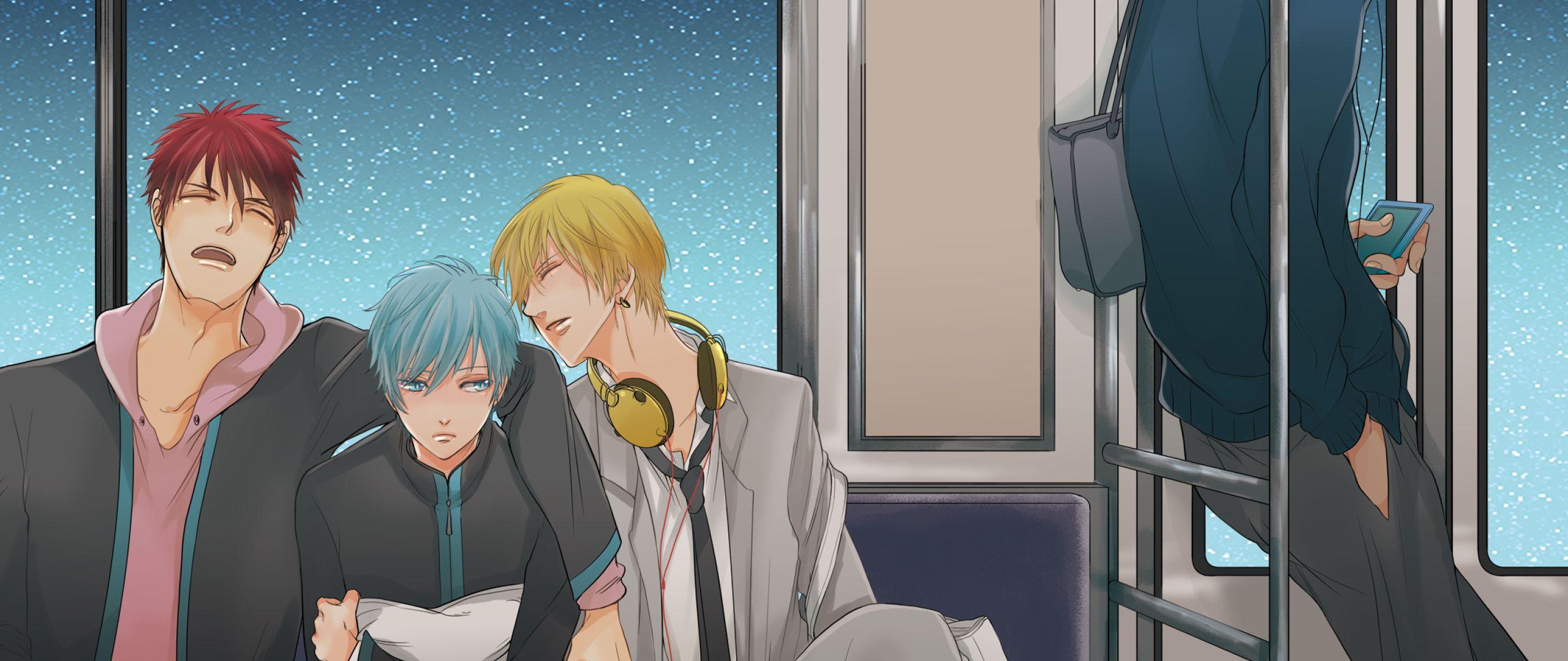 2560x1080 kuroko no basket, tetsuya kuroko, kise ryouta 2560x1080
