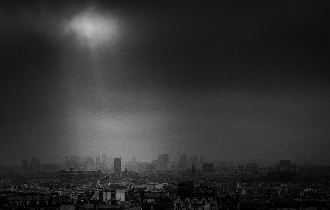 1332x850 Wallpaper Paris, storm, France, sunray image for desktop, section