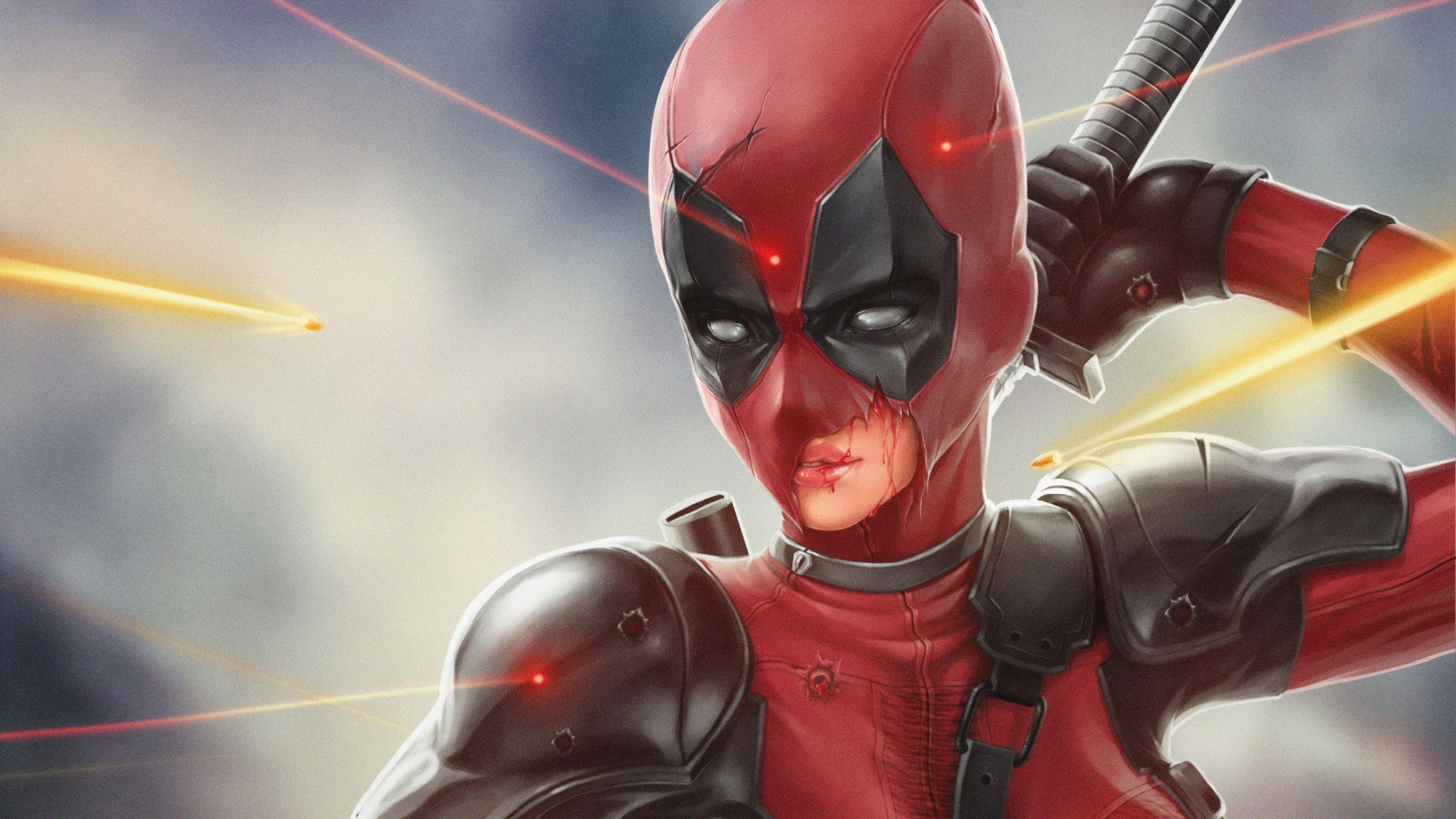 3840x2160 Deadpool Girl, HD Superheroes, 4k Wallpaper, Image, Background, Photo and Picture