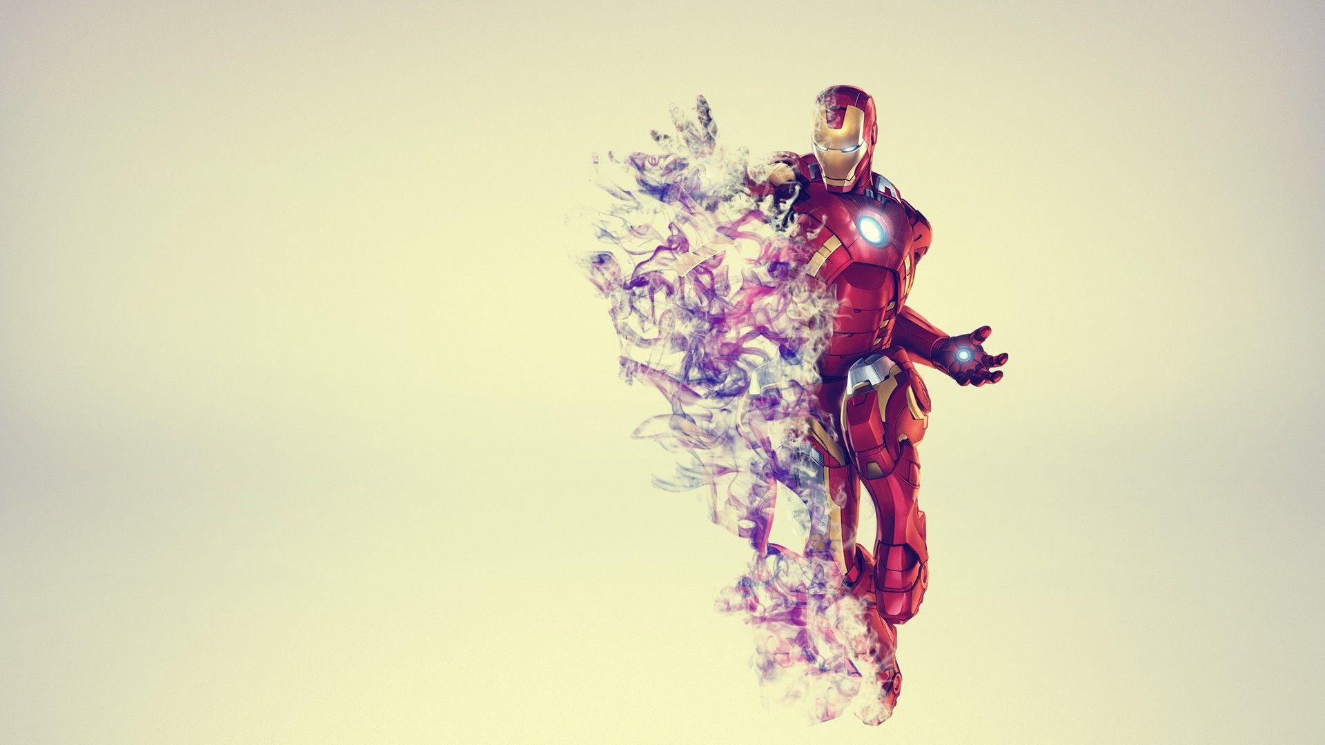 1920x1080 Iron Man, Simple background Wallpaper HD / Desktop and Mobile