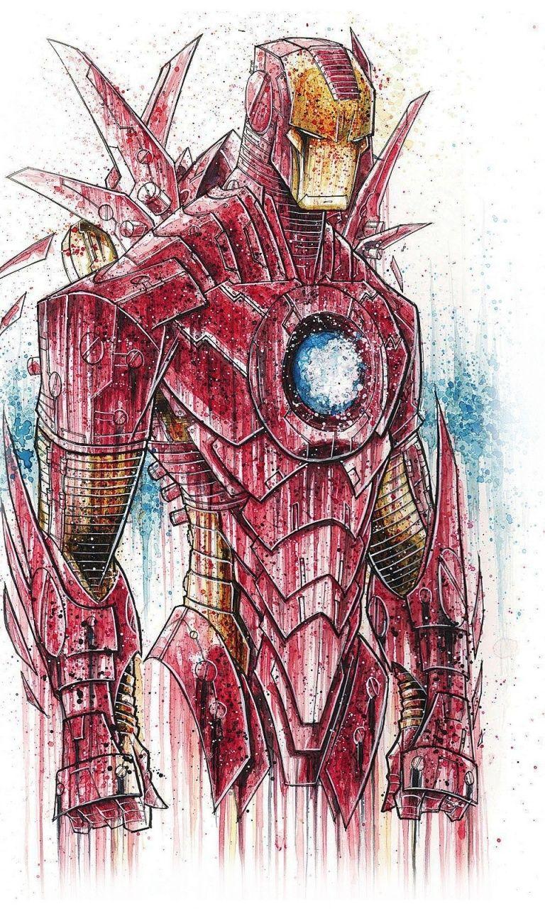 768x1280 Ironman Suit Sketch Nexus 4 wallpaper