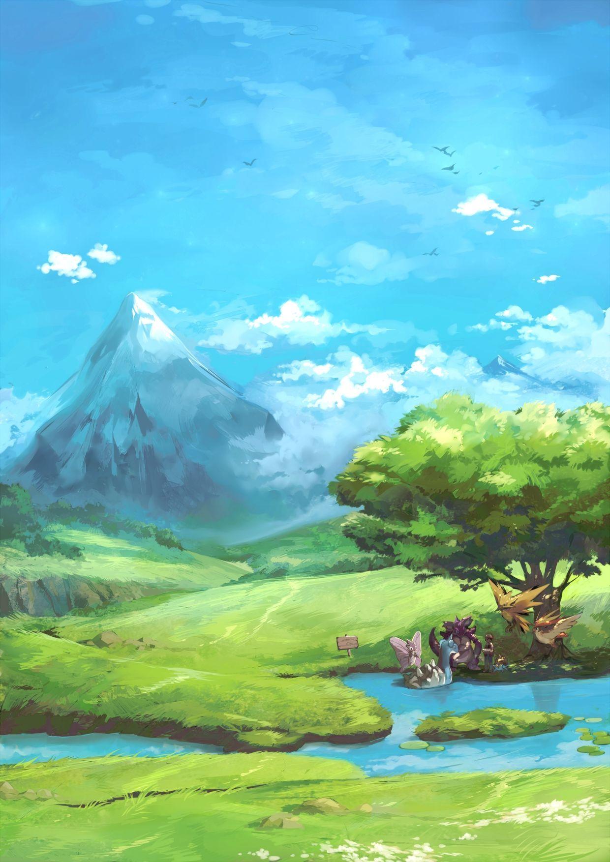 pokemon scenery new
