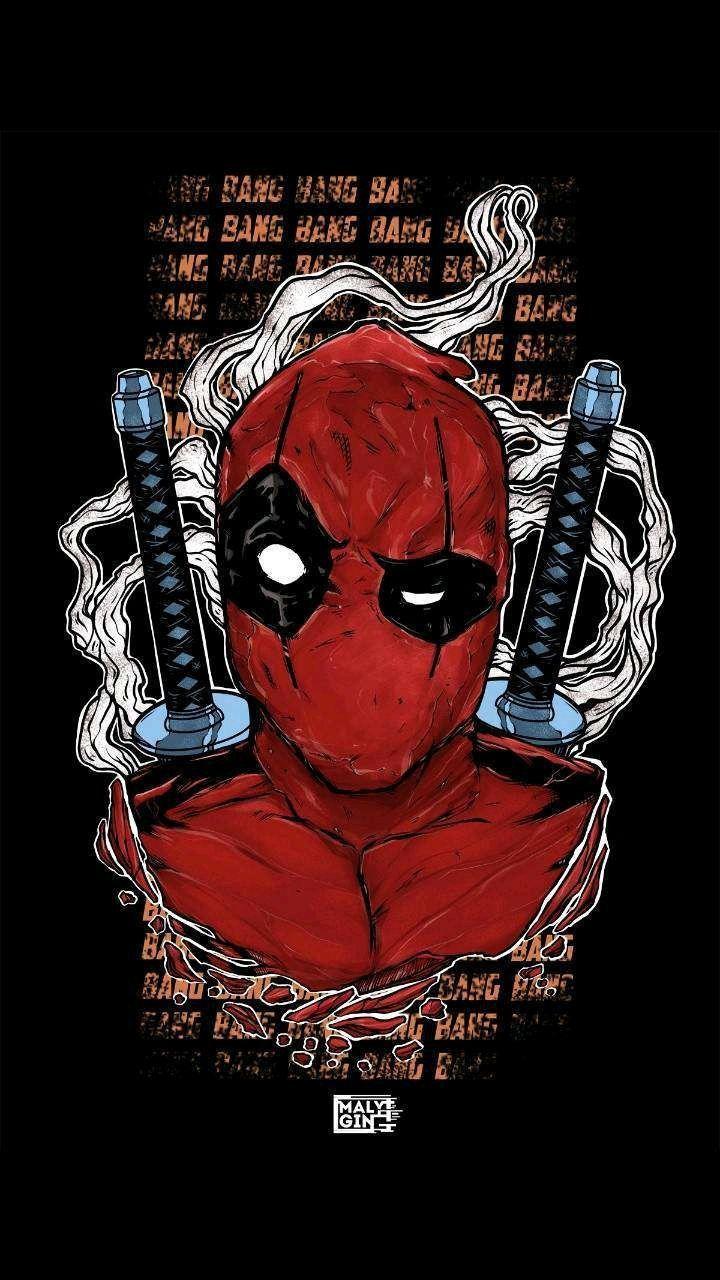 720x1280 iPhone Wallpaper. Deadpool, Superhero, Fictional character, Illustration