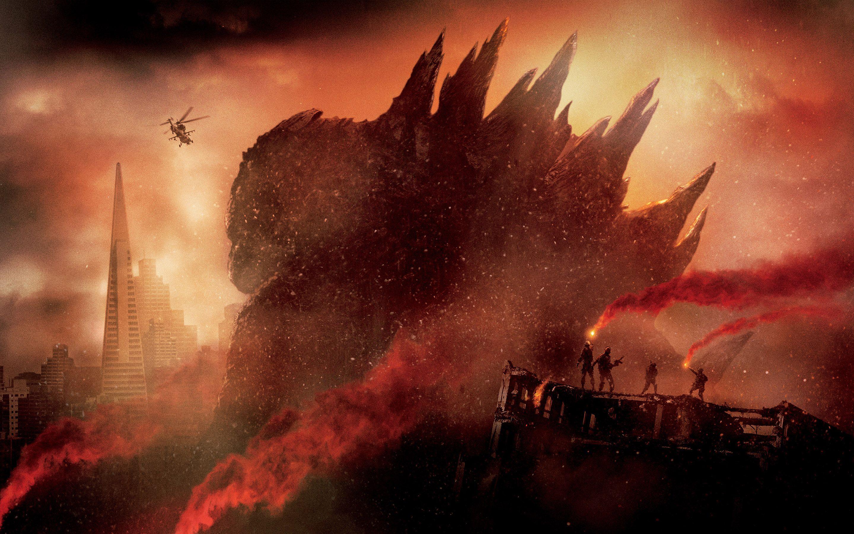 2880x1800 Download 2880x1800 Godzilla 2014 HD Wallpaper