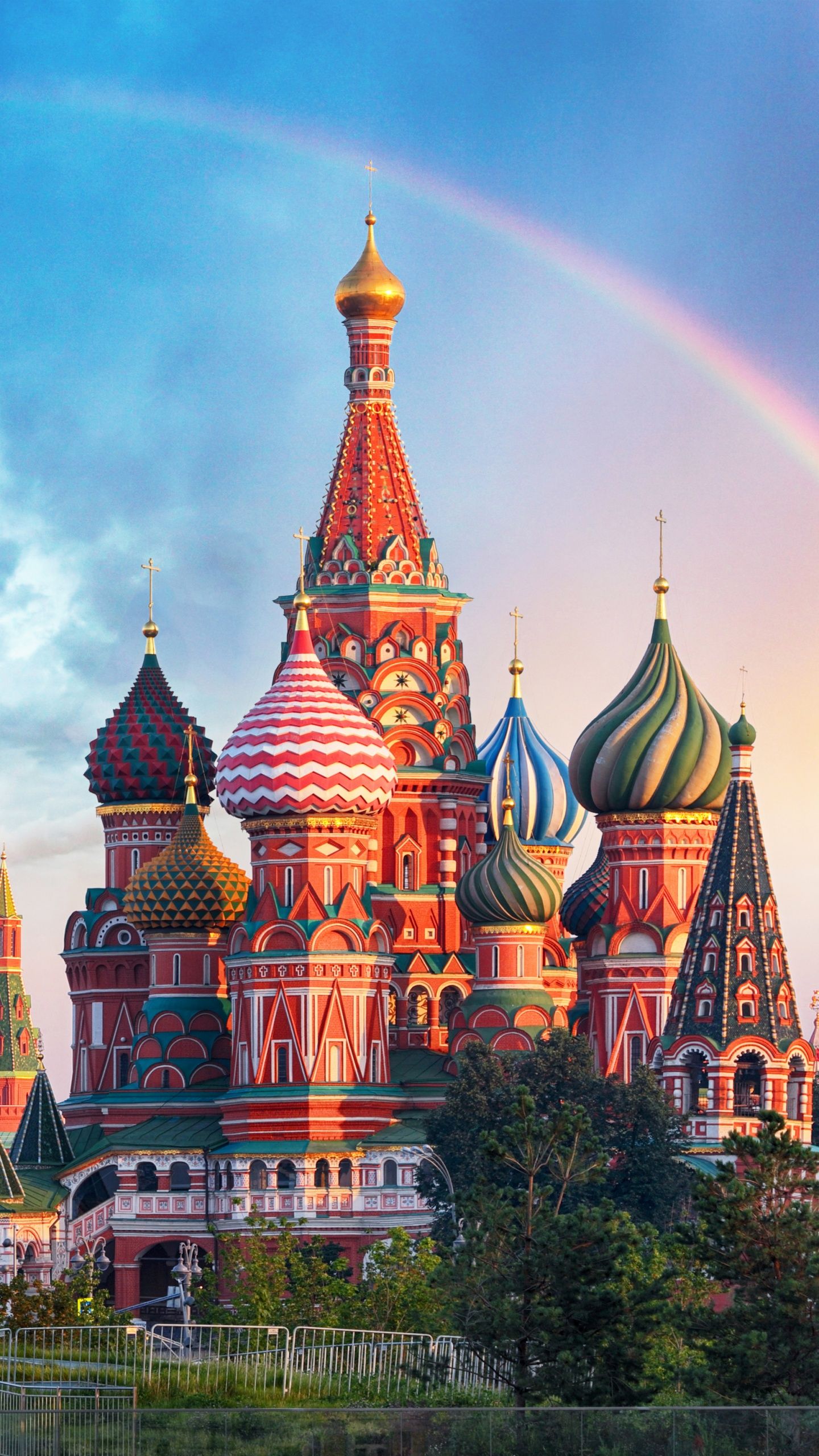 1440x2560 St Basil's Cathedral Wallpaper 4K, Red Square, Moscow