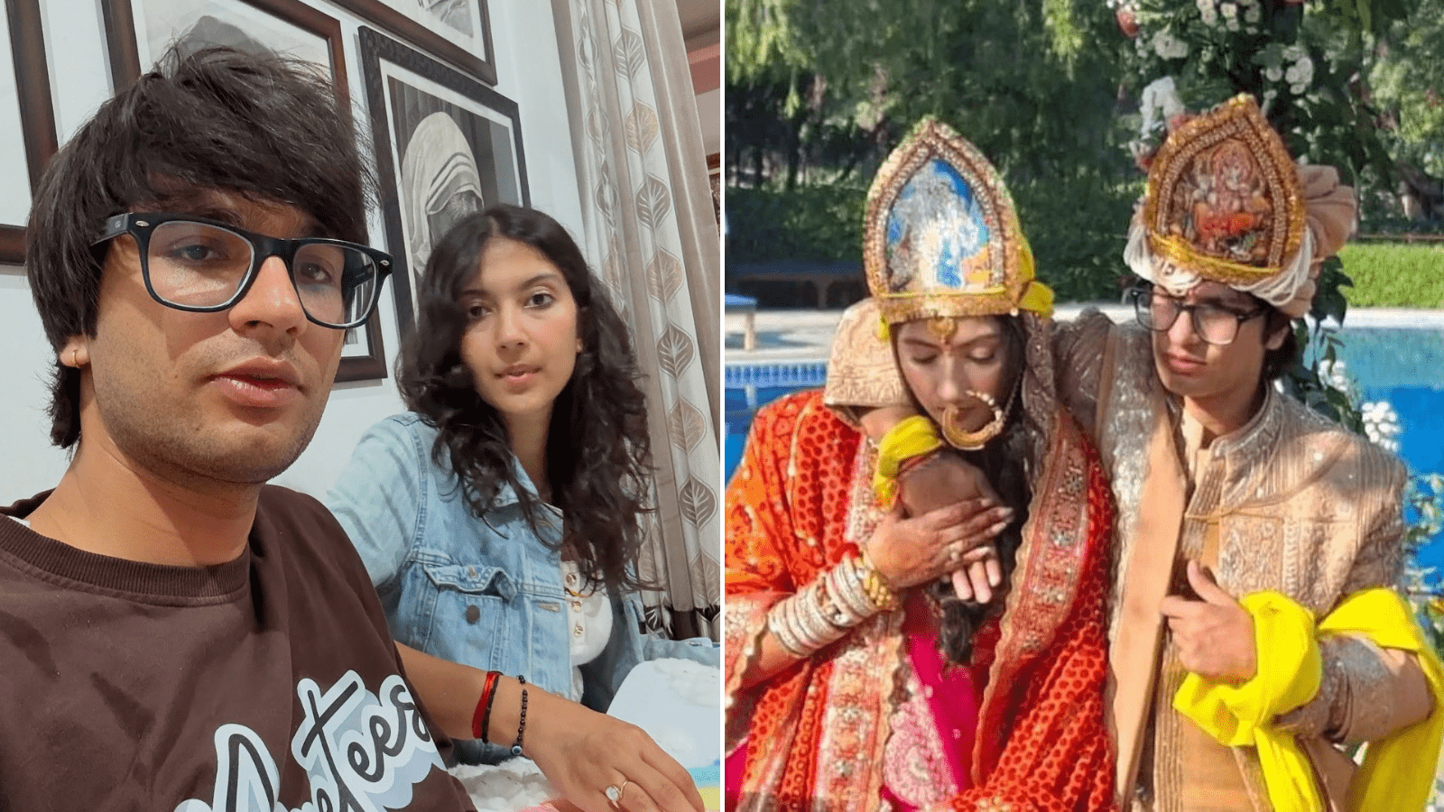 1600x900 सौरव जोशी की शादी: क्या देश के मशहूर व्लॉगर ने गुपचुप तरीके से ले लिए सात फेरे? तस्वीरें-वीडियो वायरल joshi avantika bhatt marriage viral photo video rishikesh