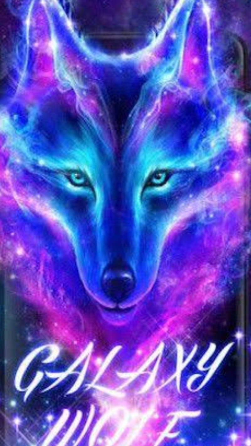 800x1422 Galaxy wolf, epic, fantasy, moon, HD phone wallpaper