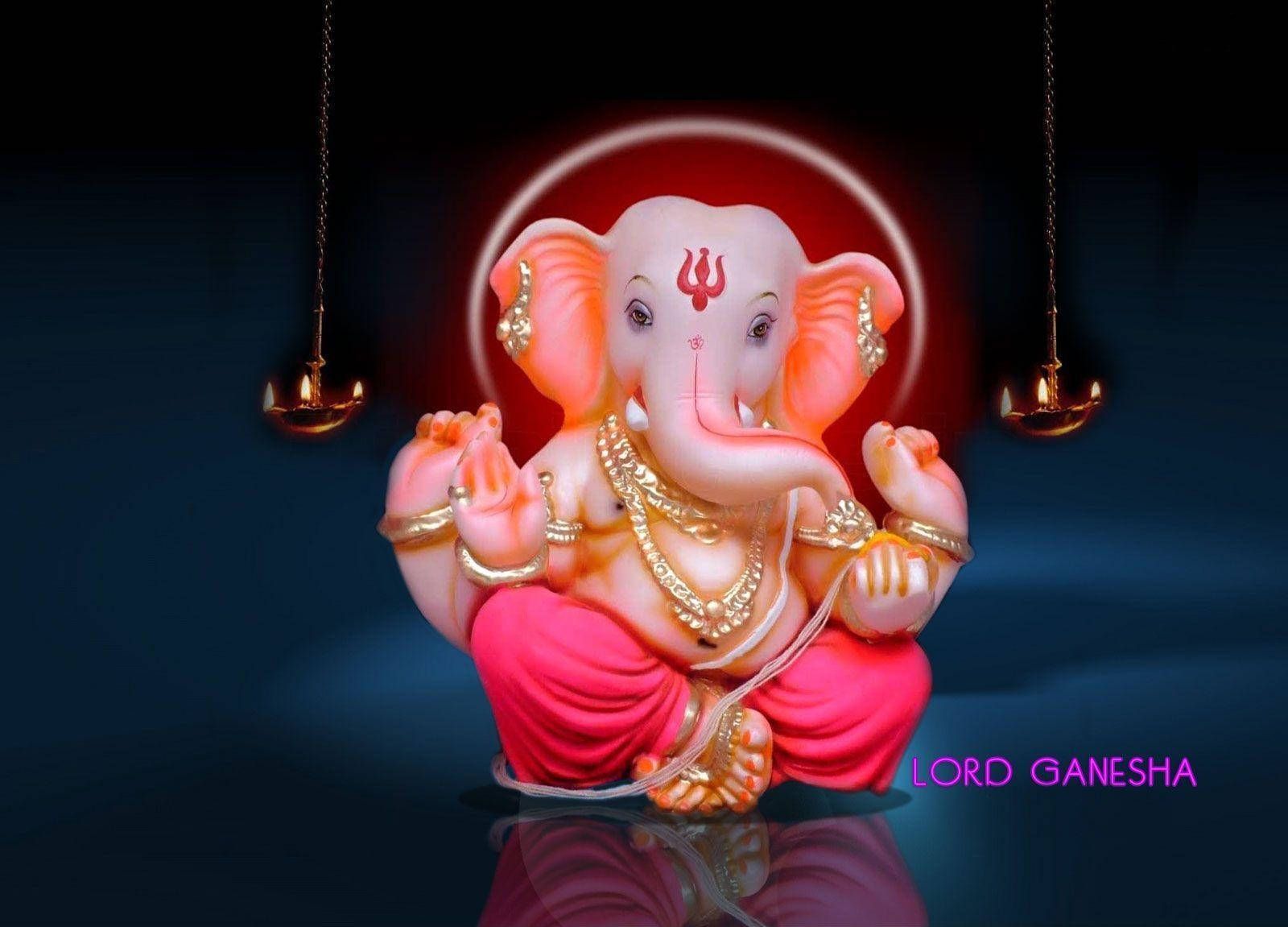 1600x1151 Divine Meditative Stance Of Bal Ganesh Wallpaper