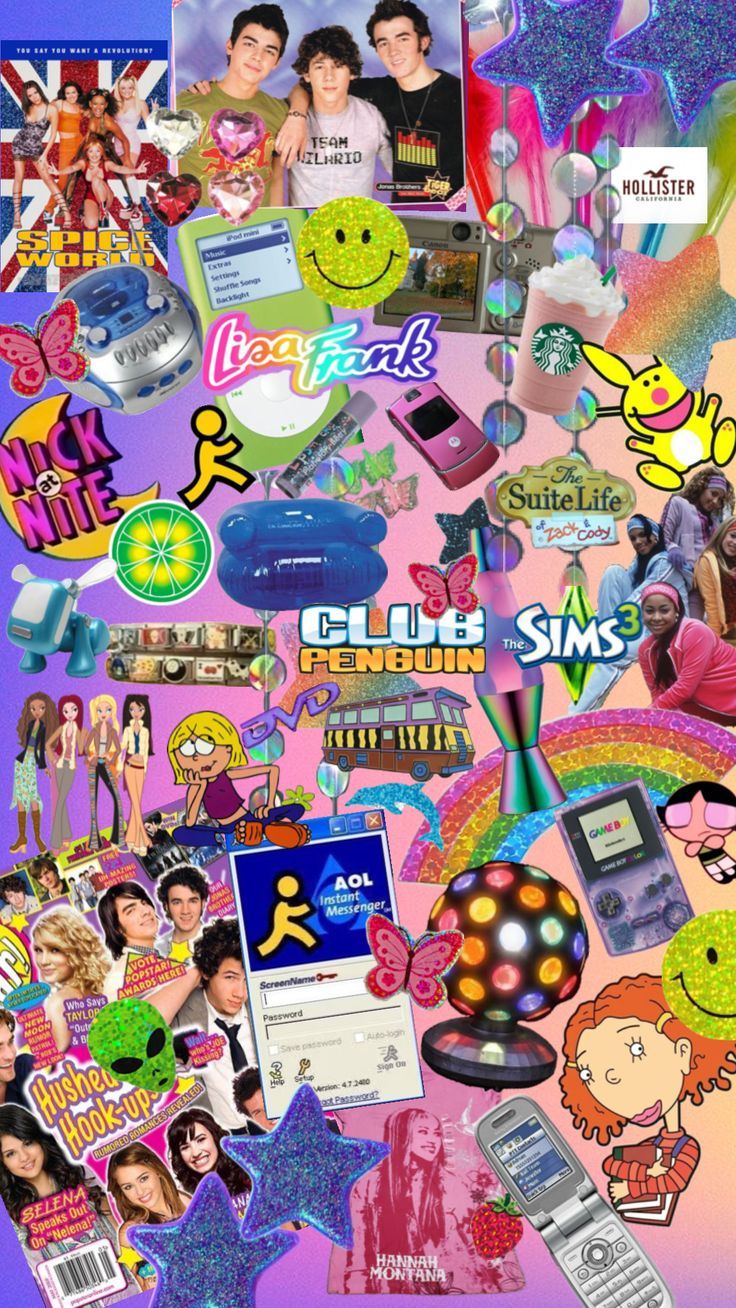 736x1308 Heavy on the nostalgia #aesthethic s #era #aol #wallpaper #jonasbrothers #lisafrank #fyp #cute #nostalgic #y2k #memories #pink #hannahmontana #disney #ipod #jobros #love #taylorswift