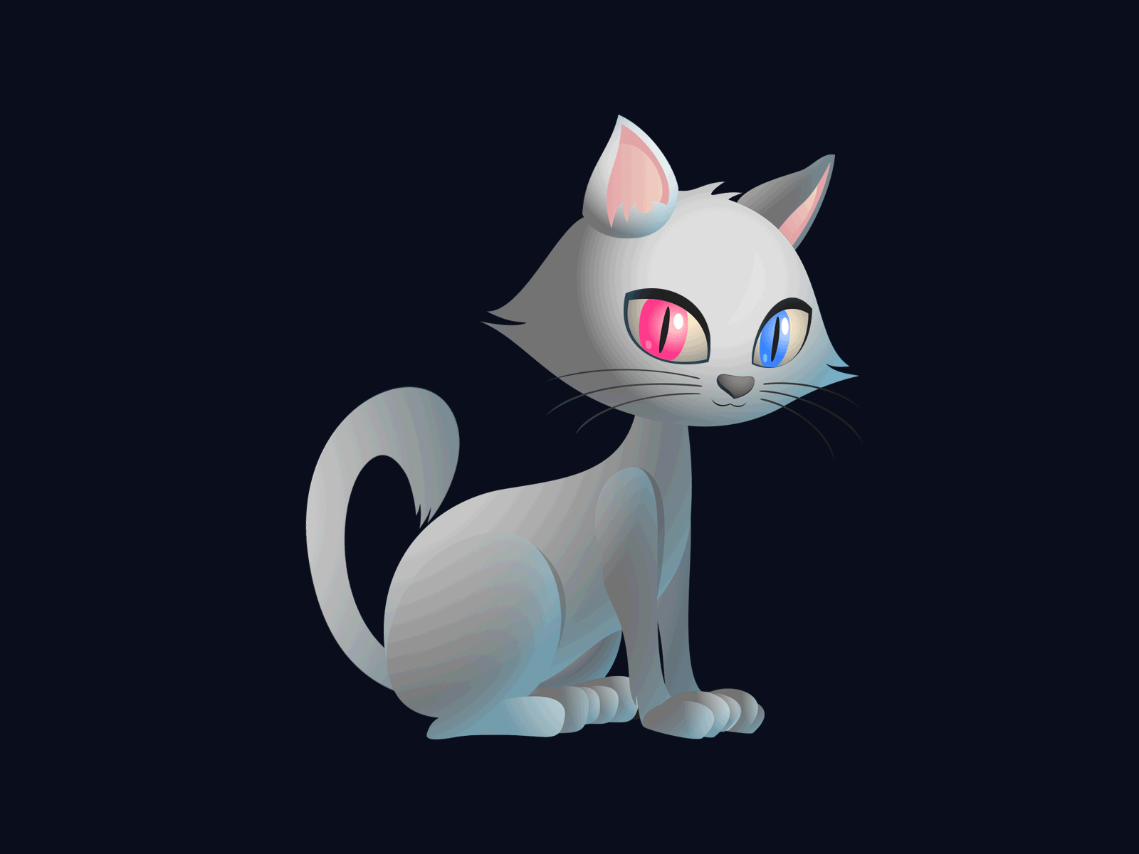 1600x1200 Amorous Cat by Dexter De Guzman on Dribbble